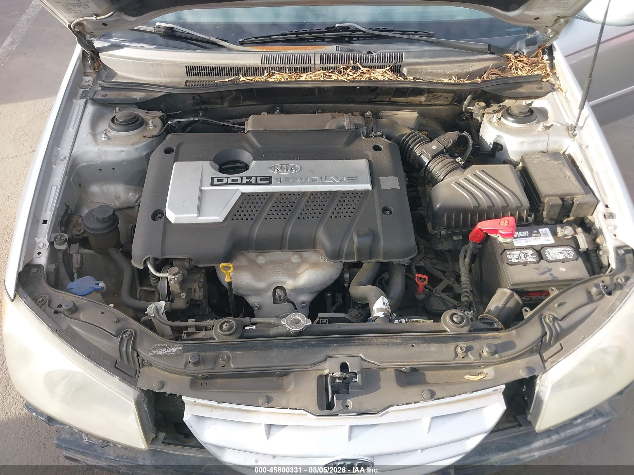 2006 Kia Spectra Ex/lx/sx Silver vin: KNAFE122465247109