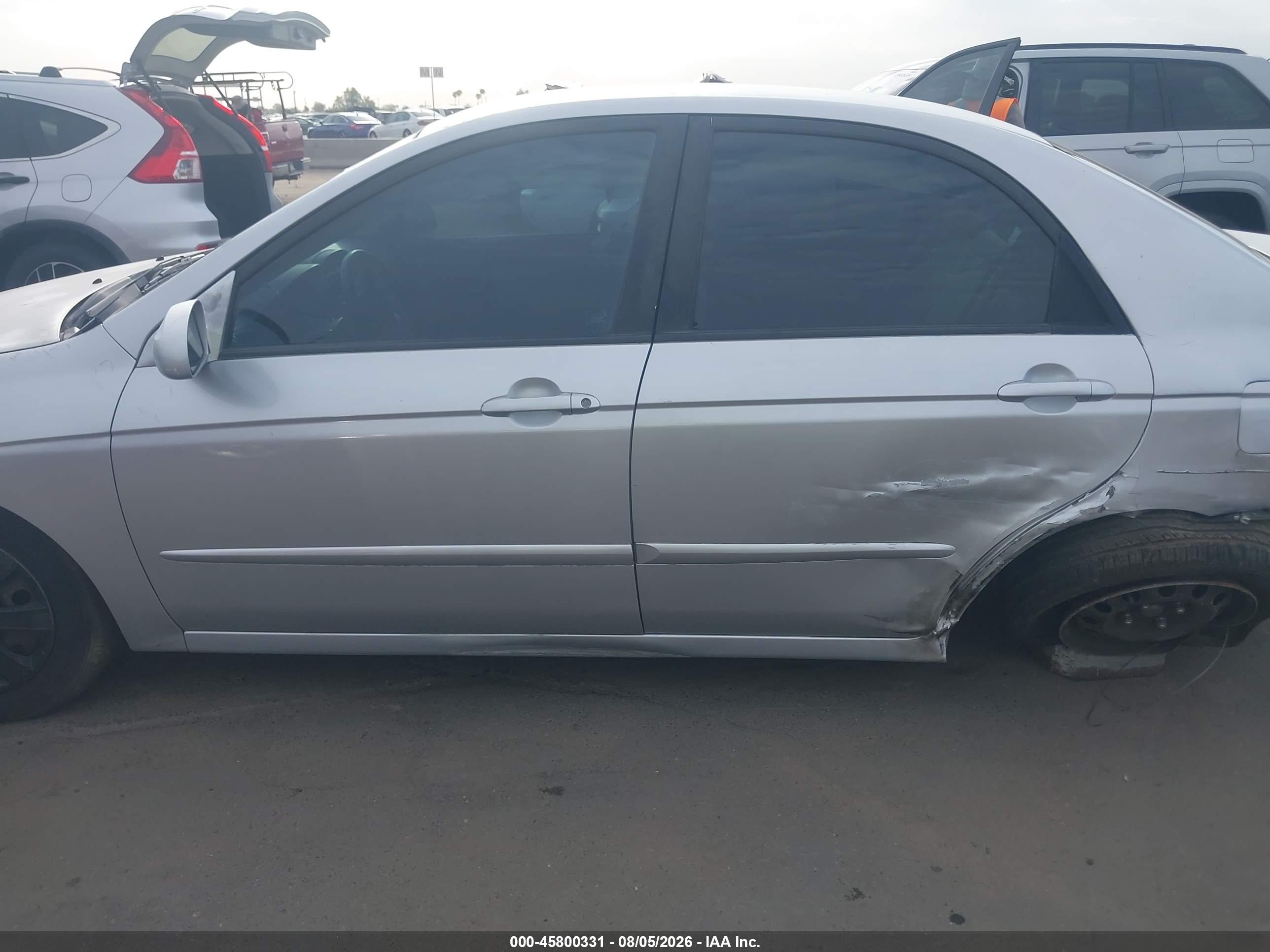 2006 Kia Spectra Ex/lx/sx Silver vin: KNAFE122465247109