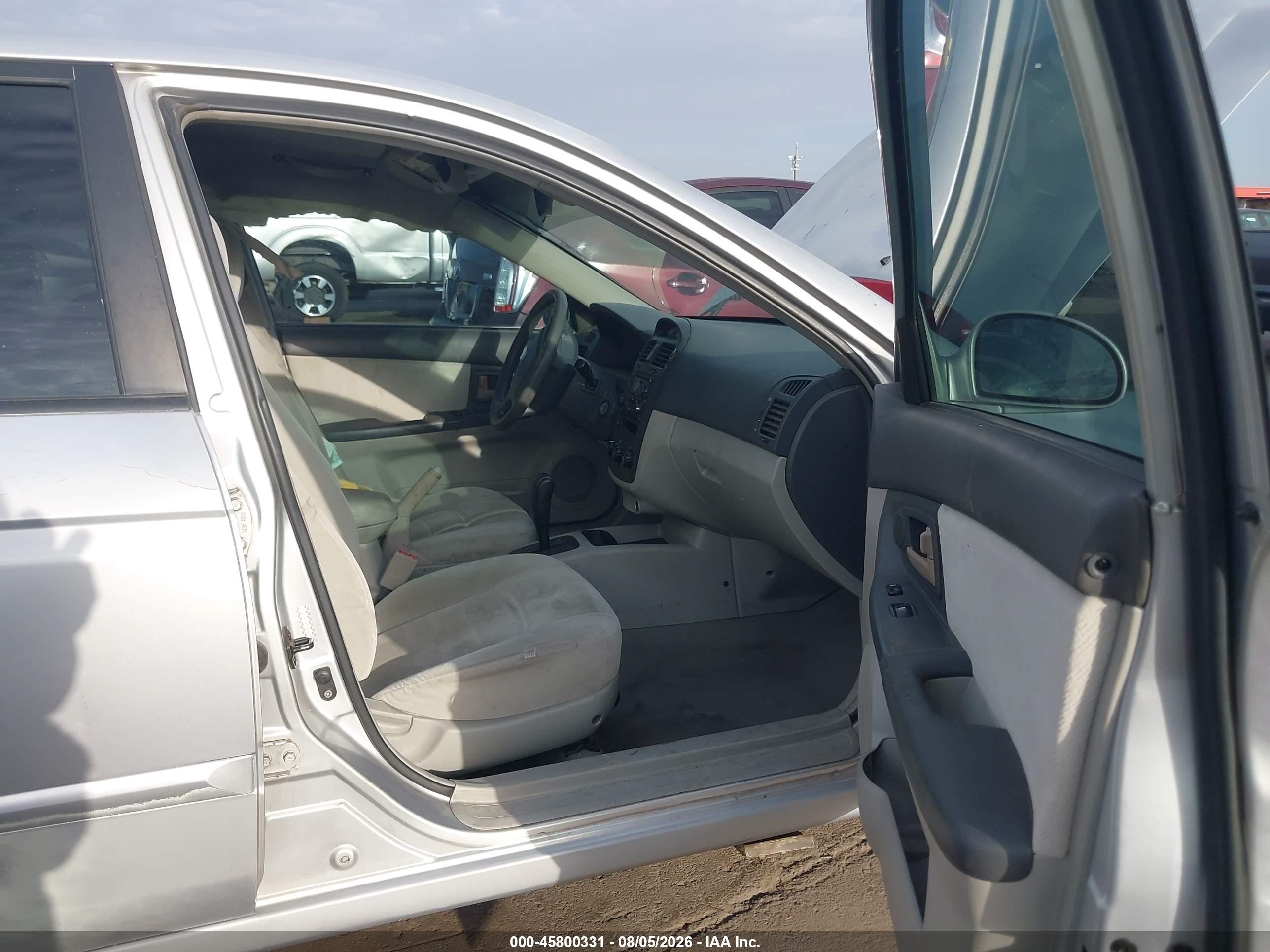 2006 Kia Spectra Ex/lx/sx Silver vin: KNAFE122465247109