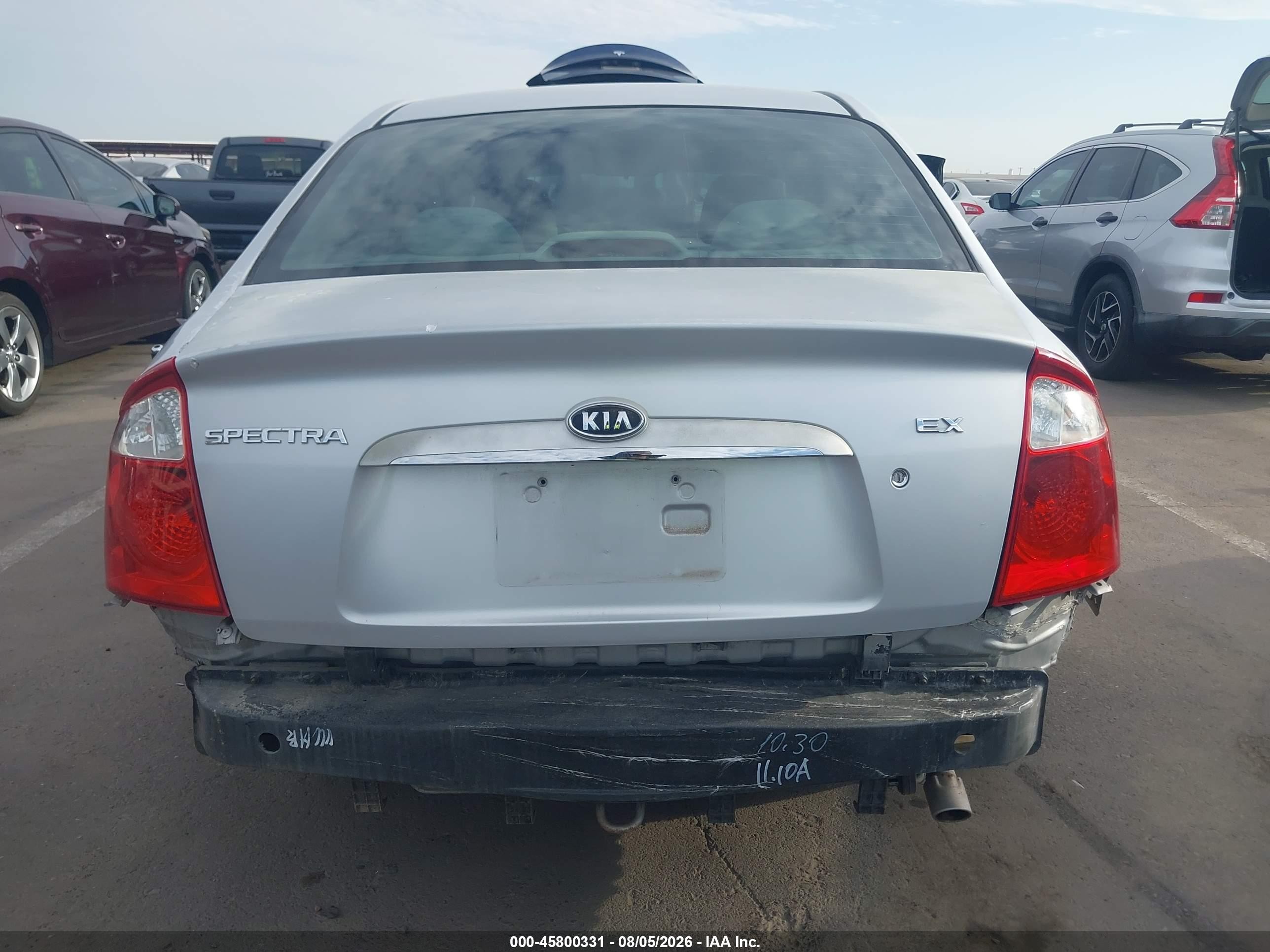 2006 Kia Spectra Ex/lx/sx Silver vin: KNAFE122465247109