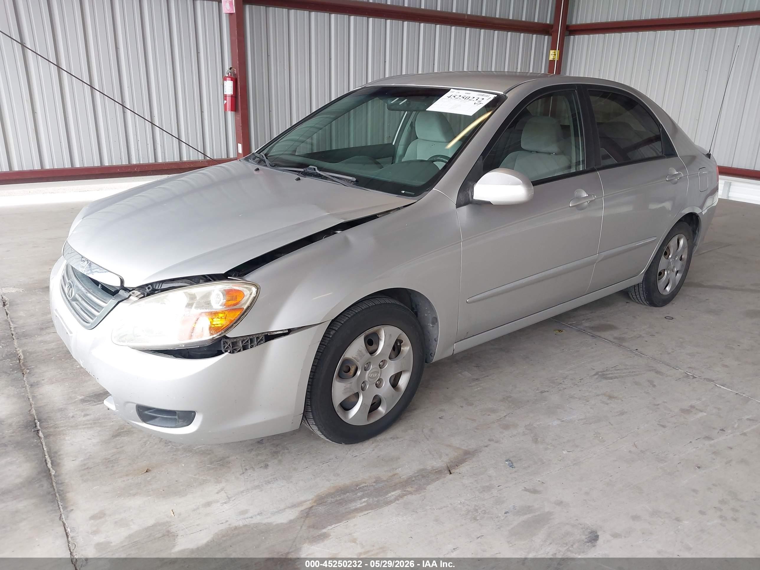 2008 Kia Spectra Ex Silver vin: KNAFE122485493192