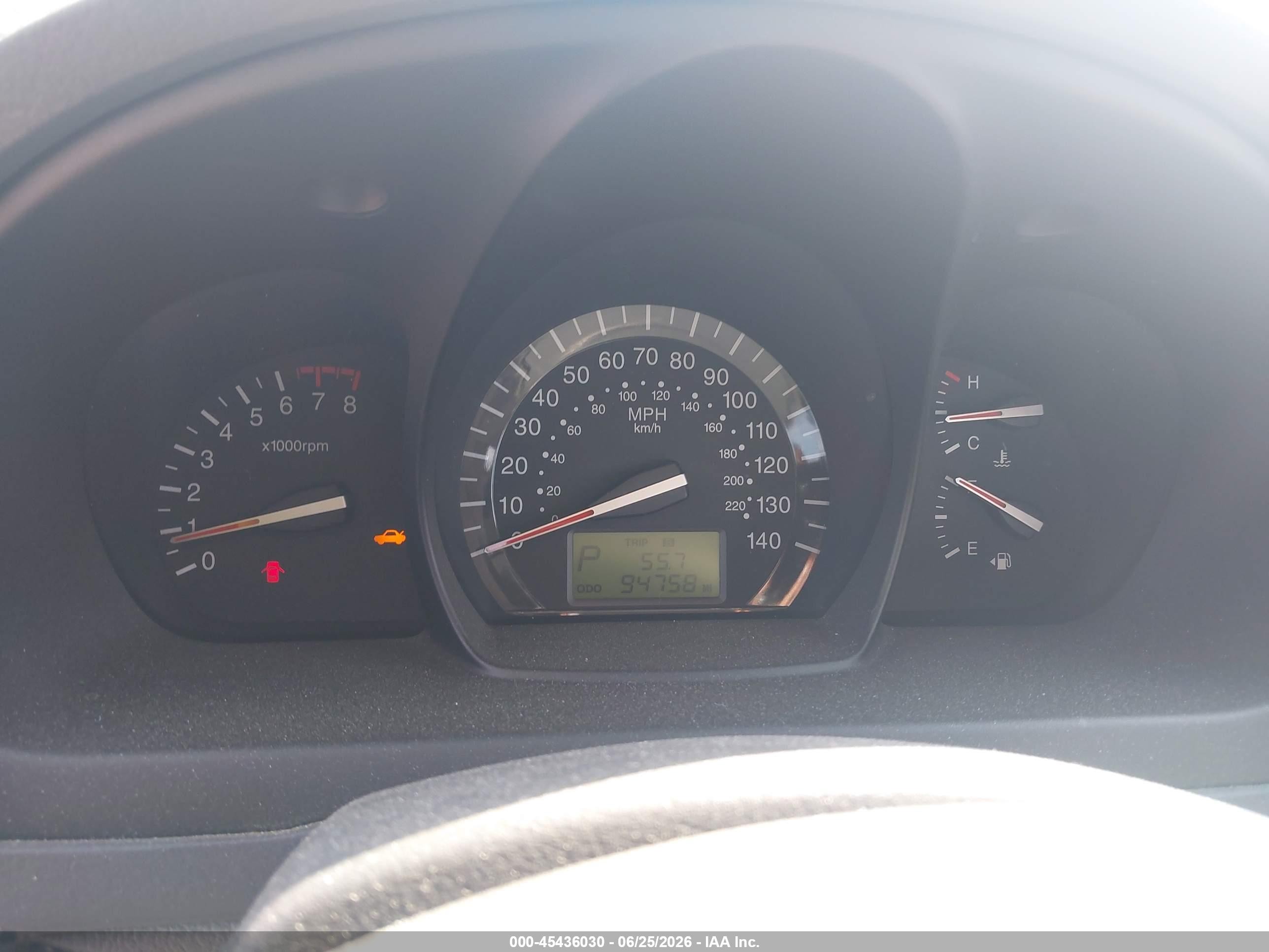 2008 Kia Spectra Ex Silver vin: KNAFE122485560387