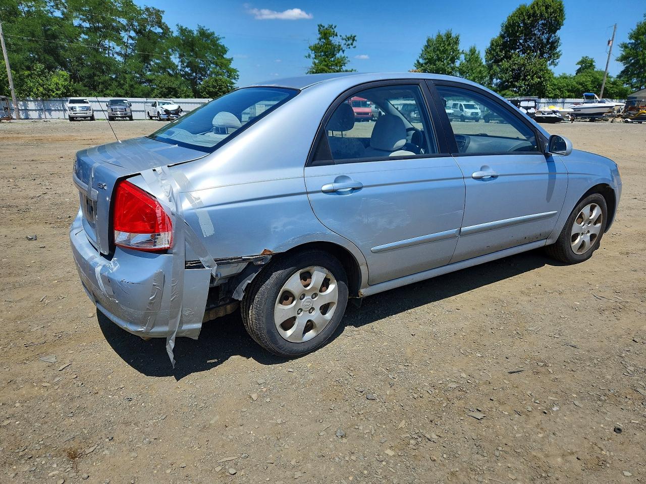 2008 Kia Spectra Lx Blue vin: KNAFE122585491144