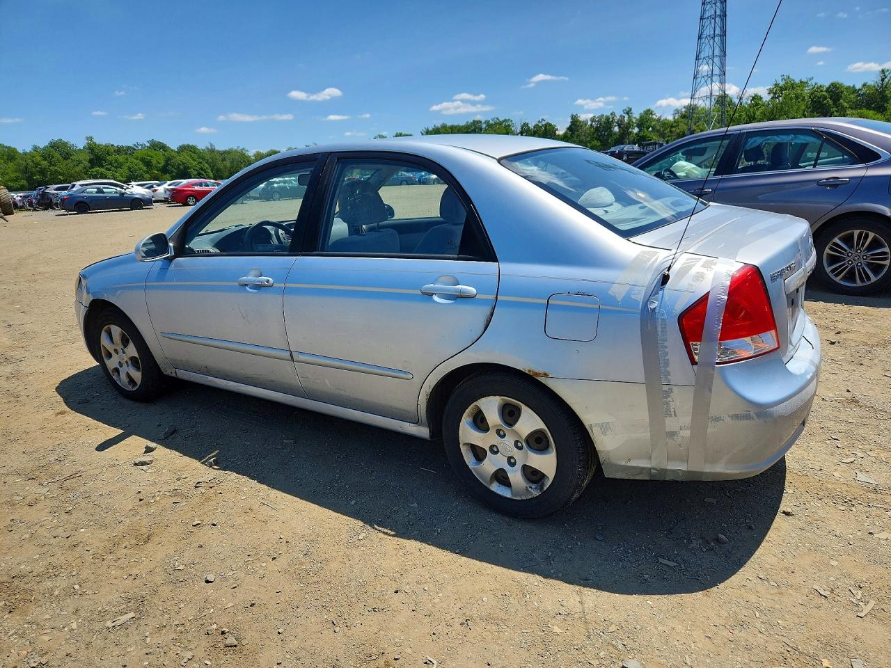 2008 Kia Spectra Lx Blue vin: KNAFE122585491144
