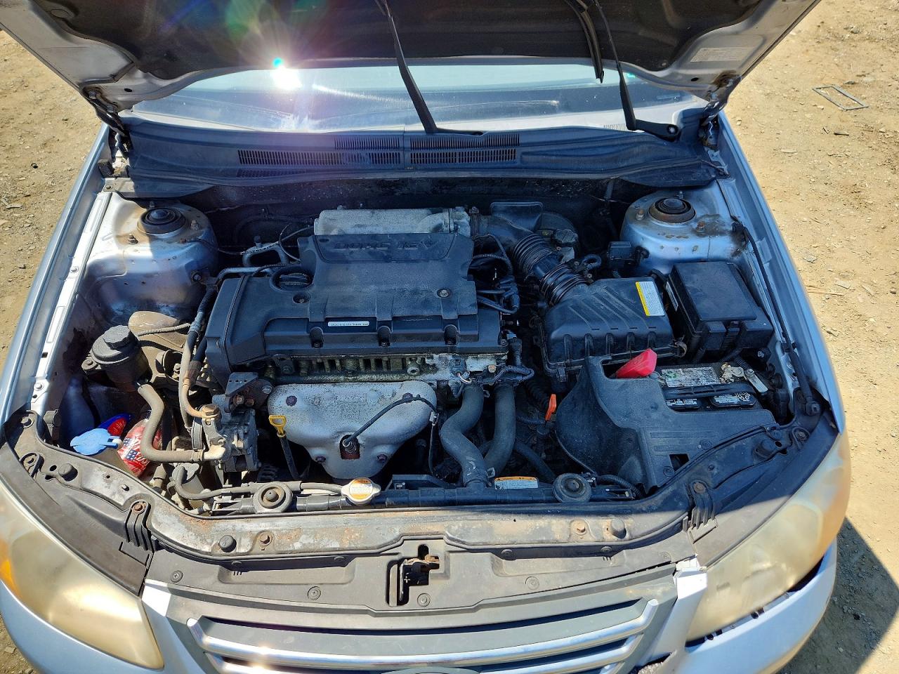 2008 Kia Spectra Lx Blue vin: KNAFE122585491144