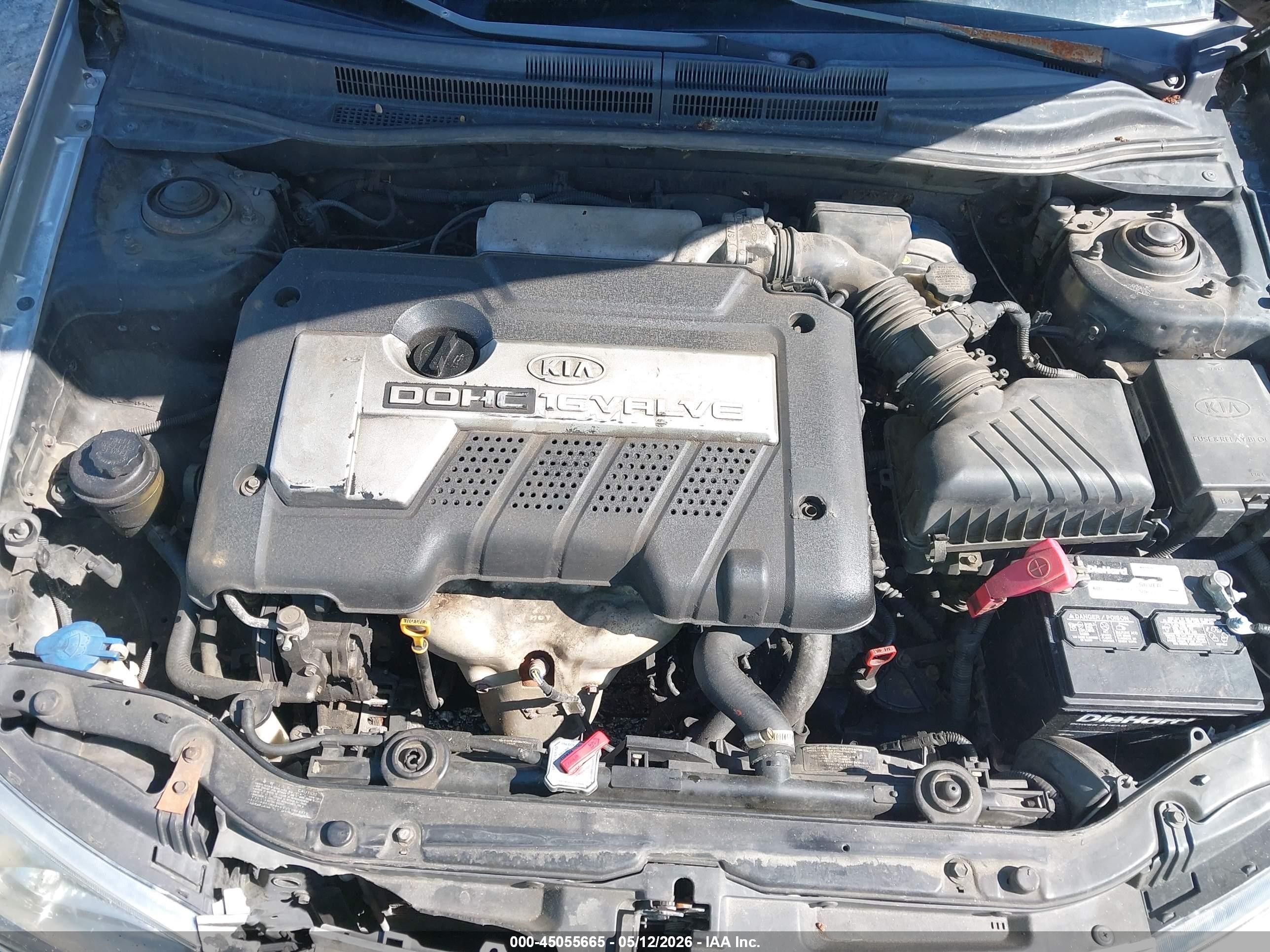 2006 Kia Spectra Ex/lx/sx Black vin: KNAFE122665307309