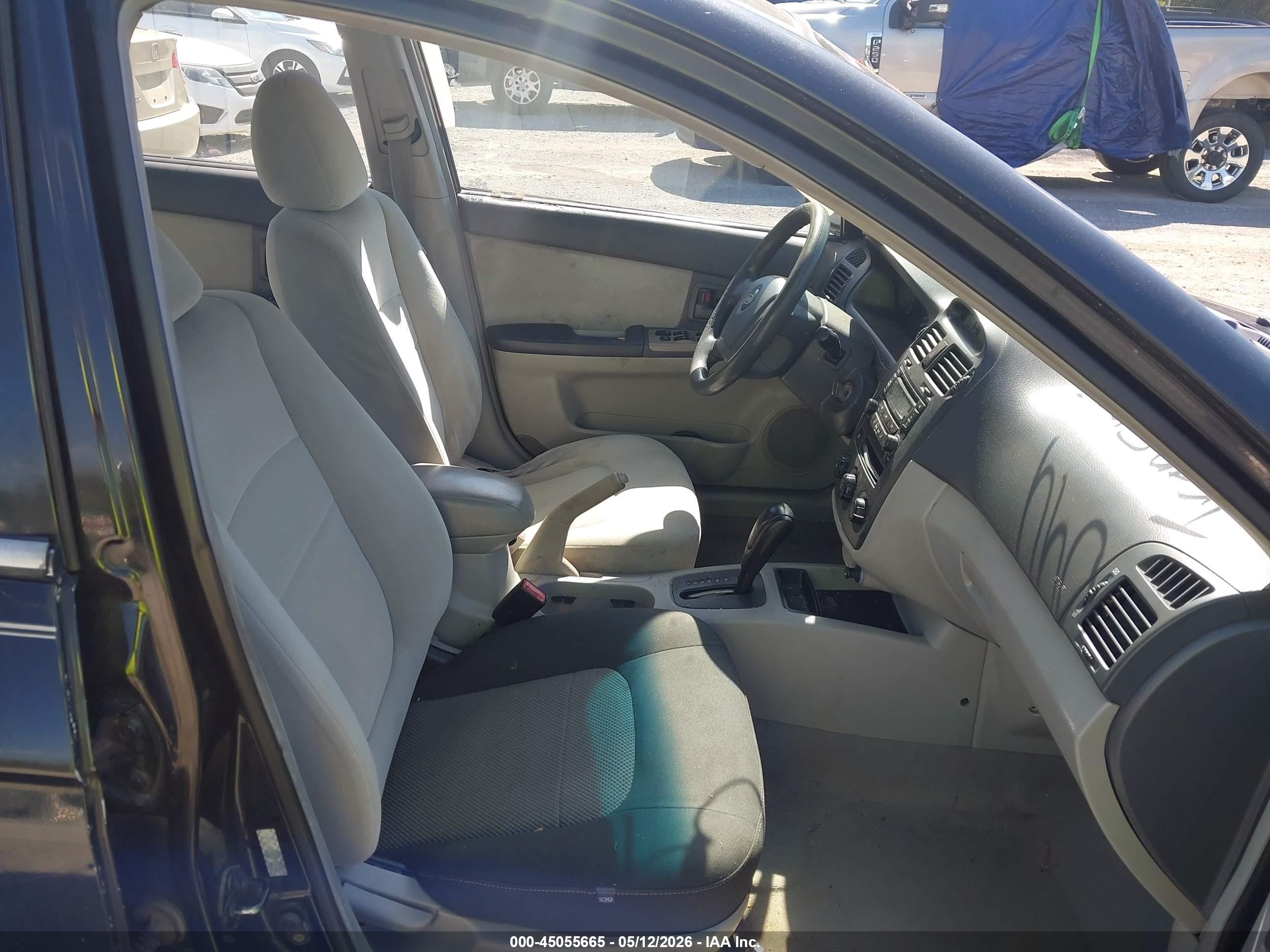 2006 Kia Spectra Ex/lx/sx Black vin: KNAFE122665307309