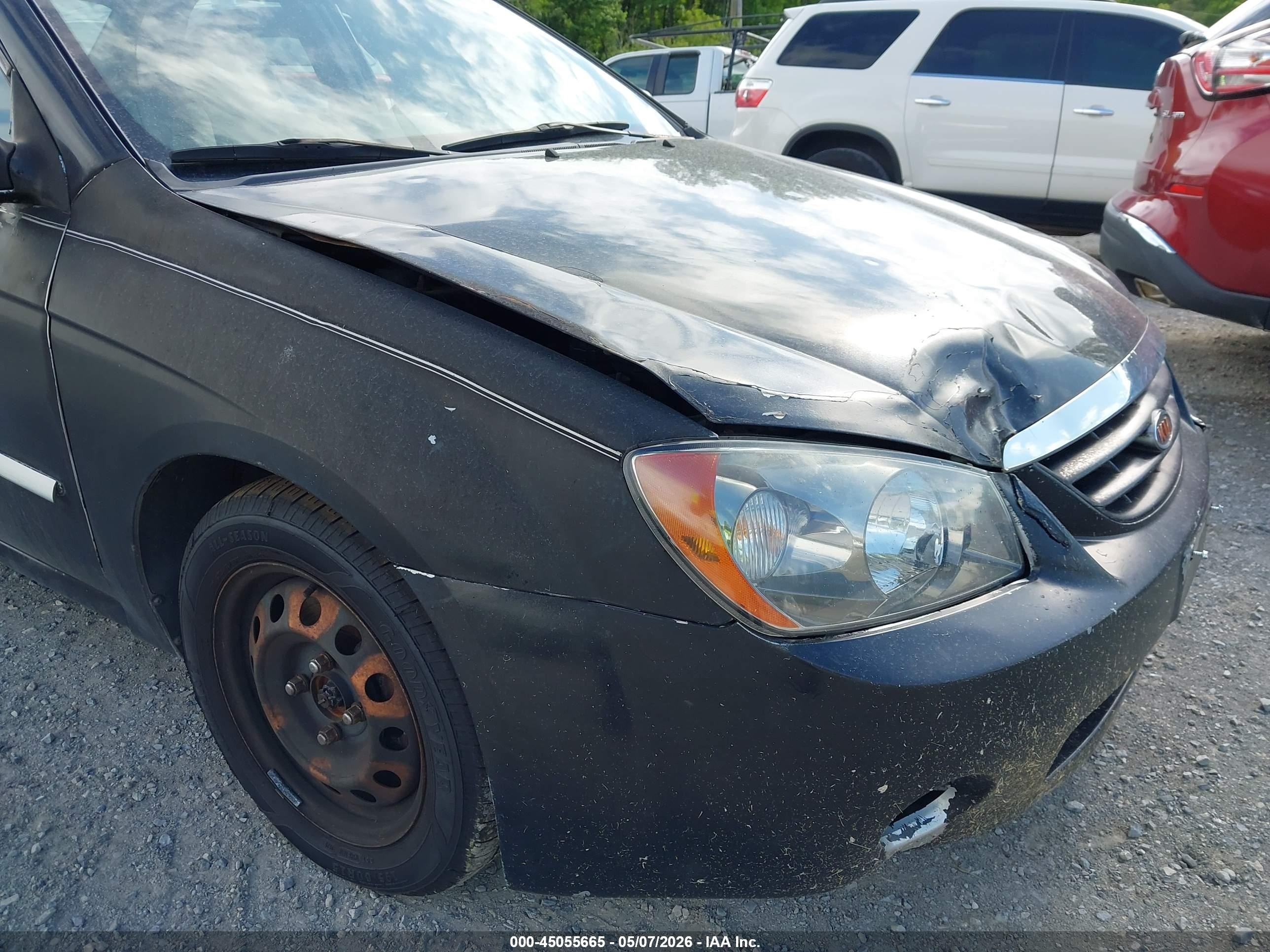 2006 Kia Spectra Ex/lx/sx Black vin: KNAFE122665307309