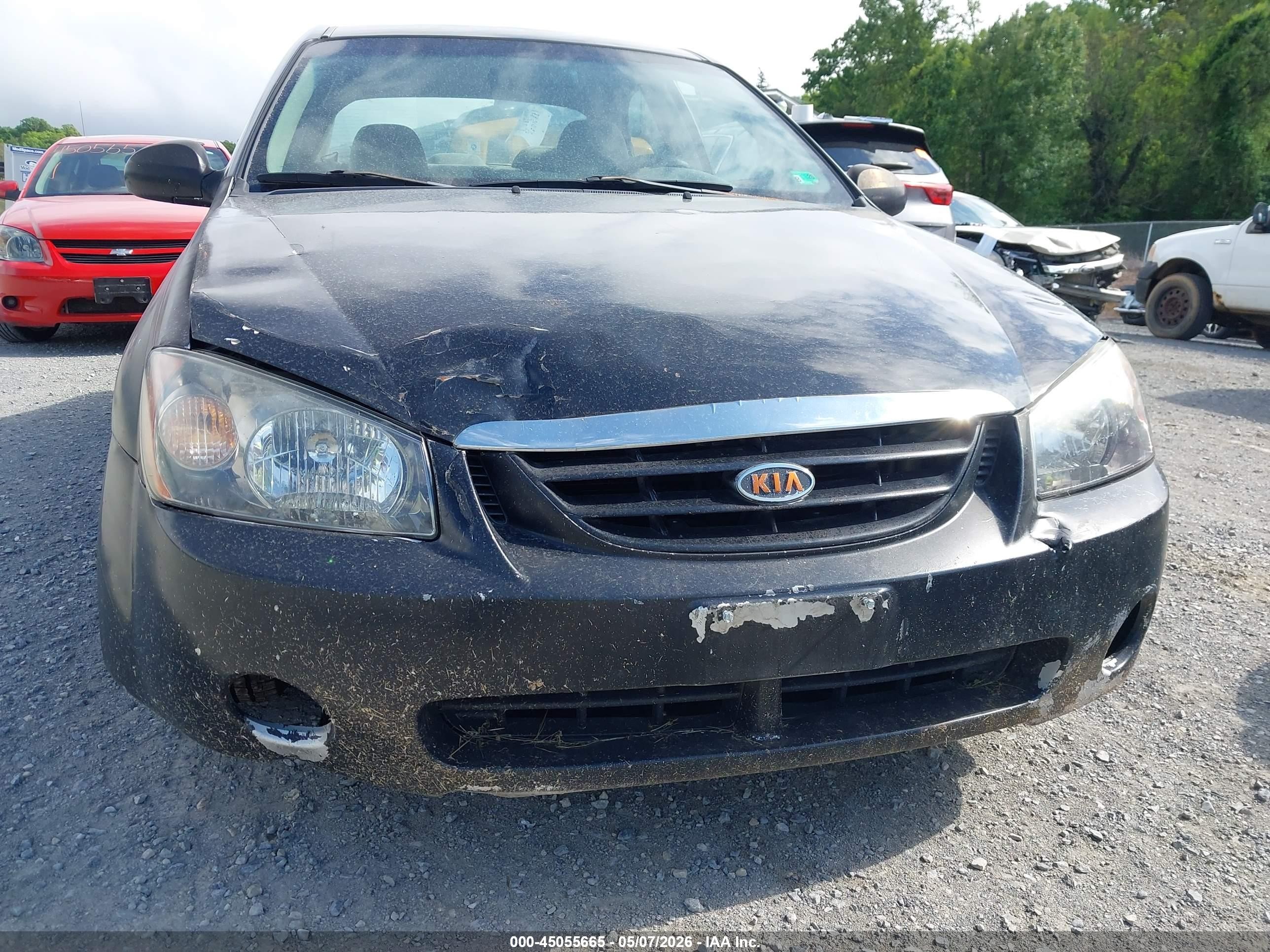 2006 Kia Spectra Ex/lx/sx Black vin: KNAFE122665307309