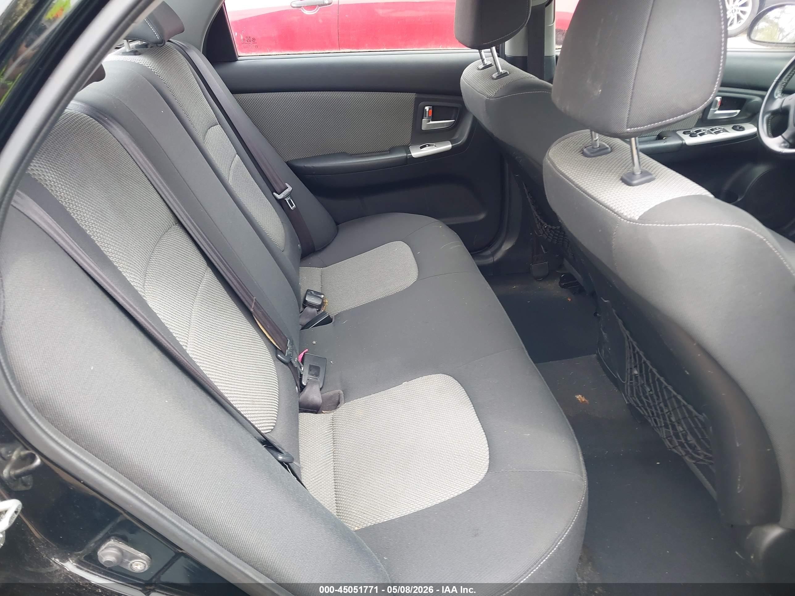 2007 Kia Spectra Sx Black vin: KNAFE122675006637