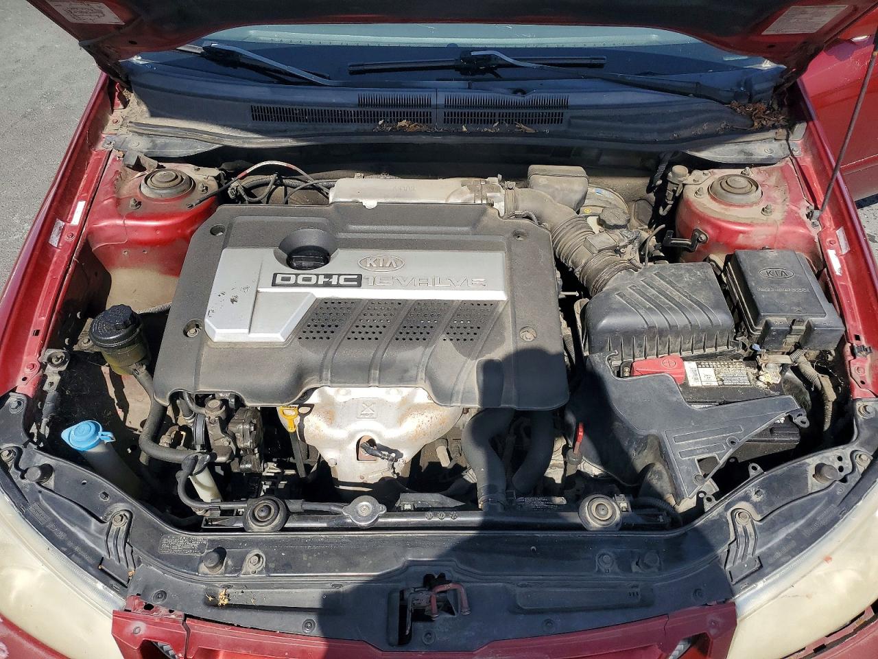 2004 Kia Spectra Lx Maroon vin: KNAFE122745036905