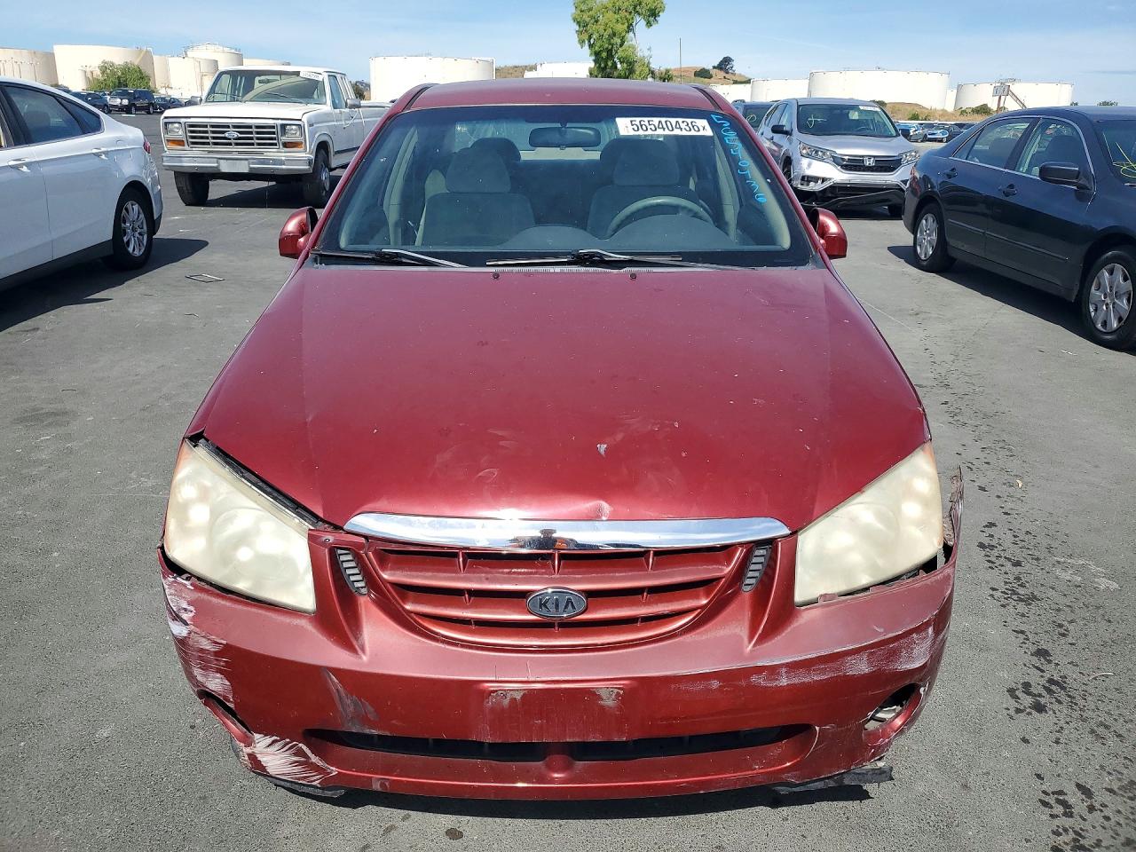 2004 Kia Spectra Lx Maroon vin: KNAFE122745036905