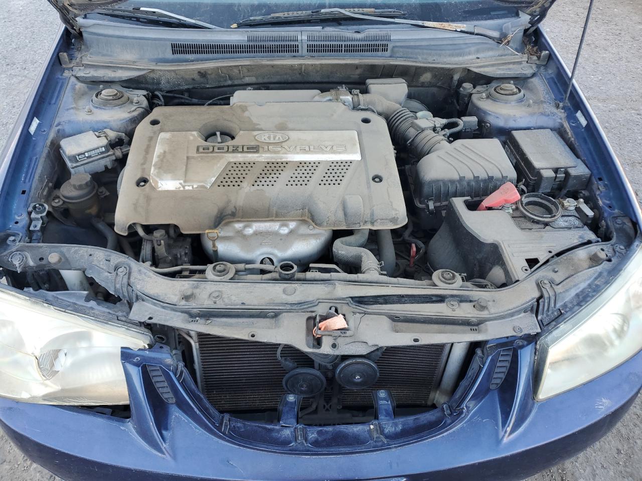 2004 Kia Spectra Lx Blue vin: KNAFE122745052456