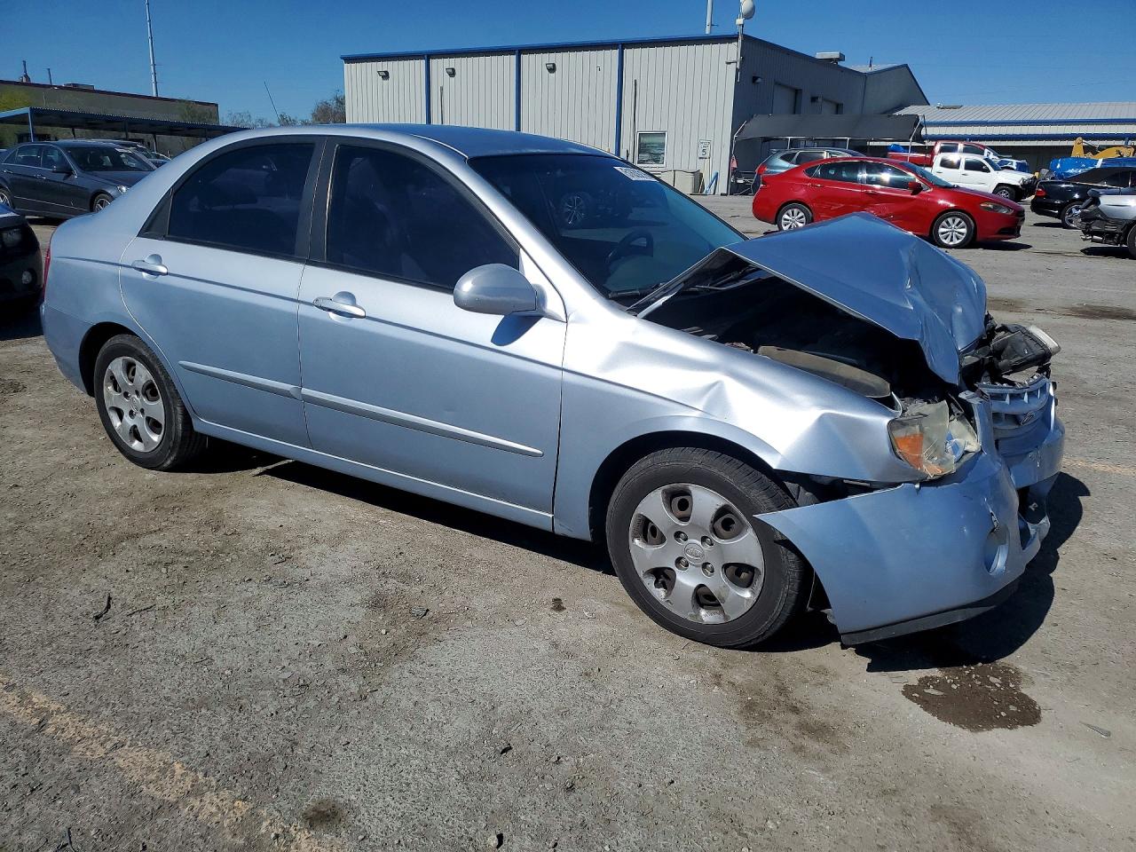 2006 Kia Spectra Ex Silver vin: KNAFE122765277107