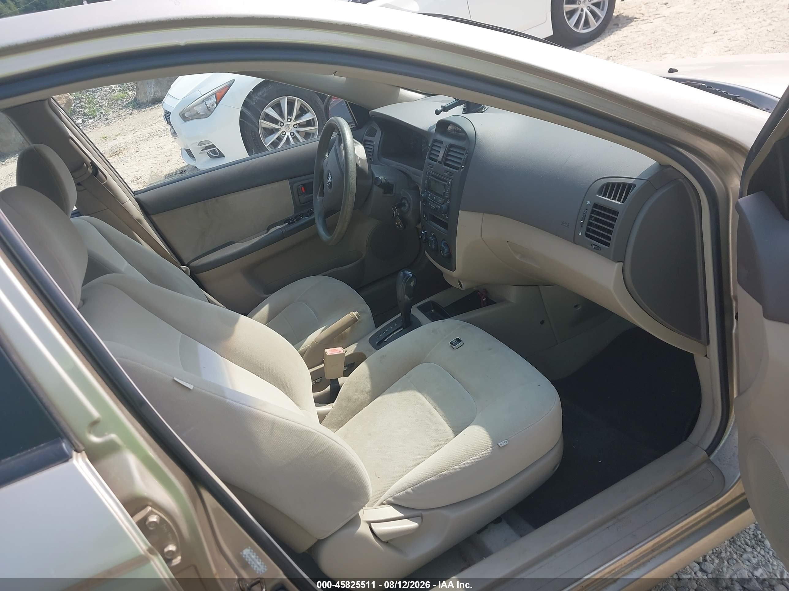 2006 Kia Spectra Ex/lx/sx Beige vin: KNAFE122765335152