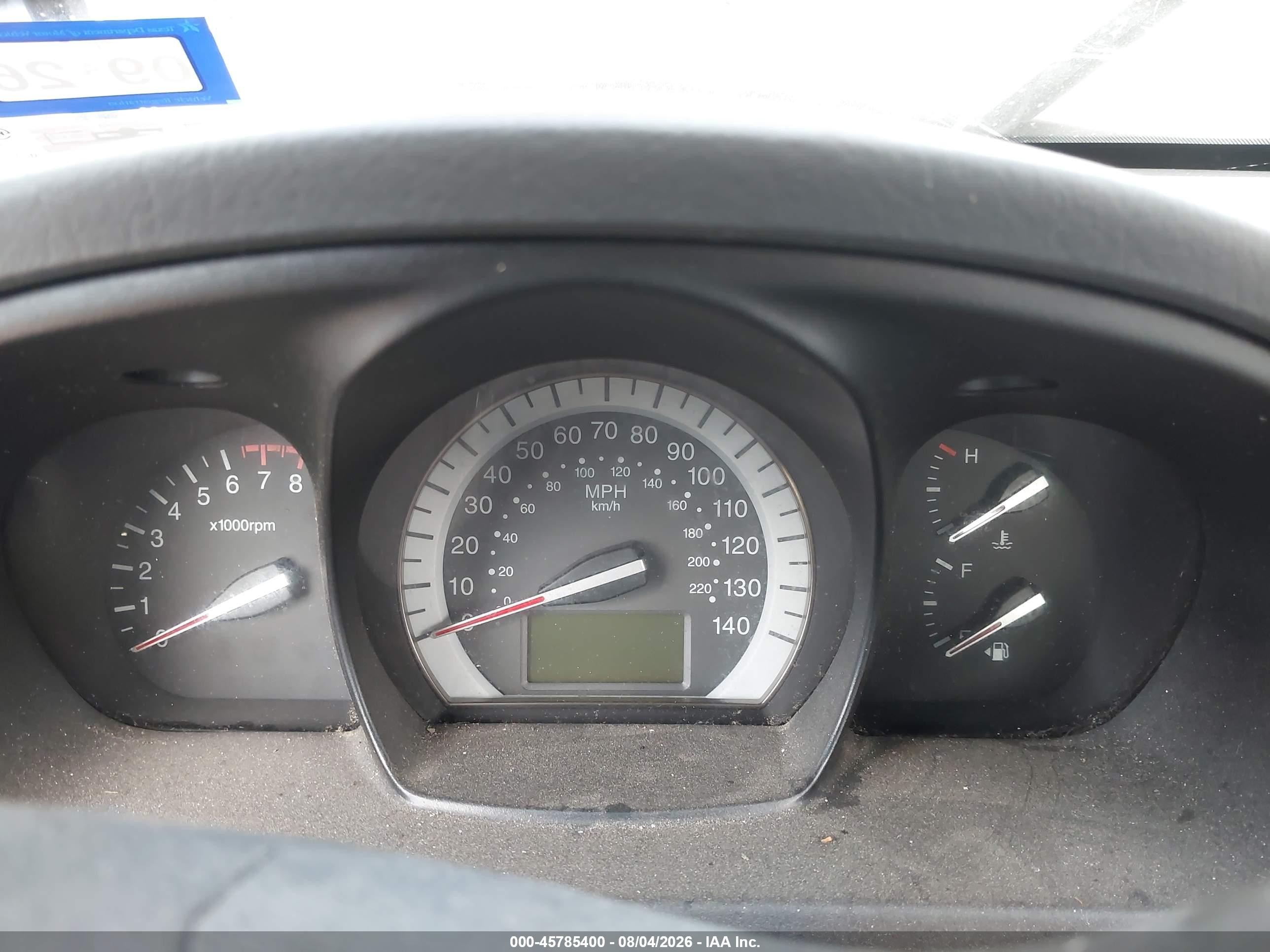 2007 Kia Spectra Ex White vin: KNAFE122775487658