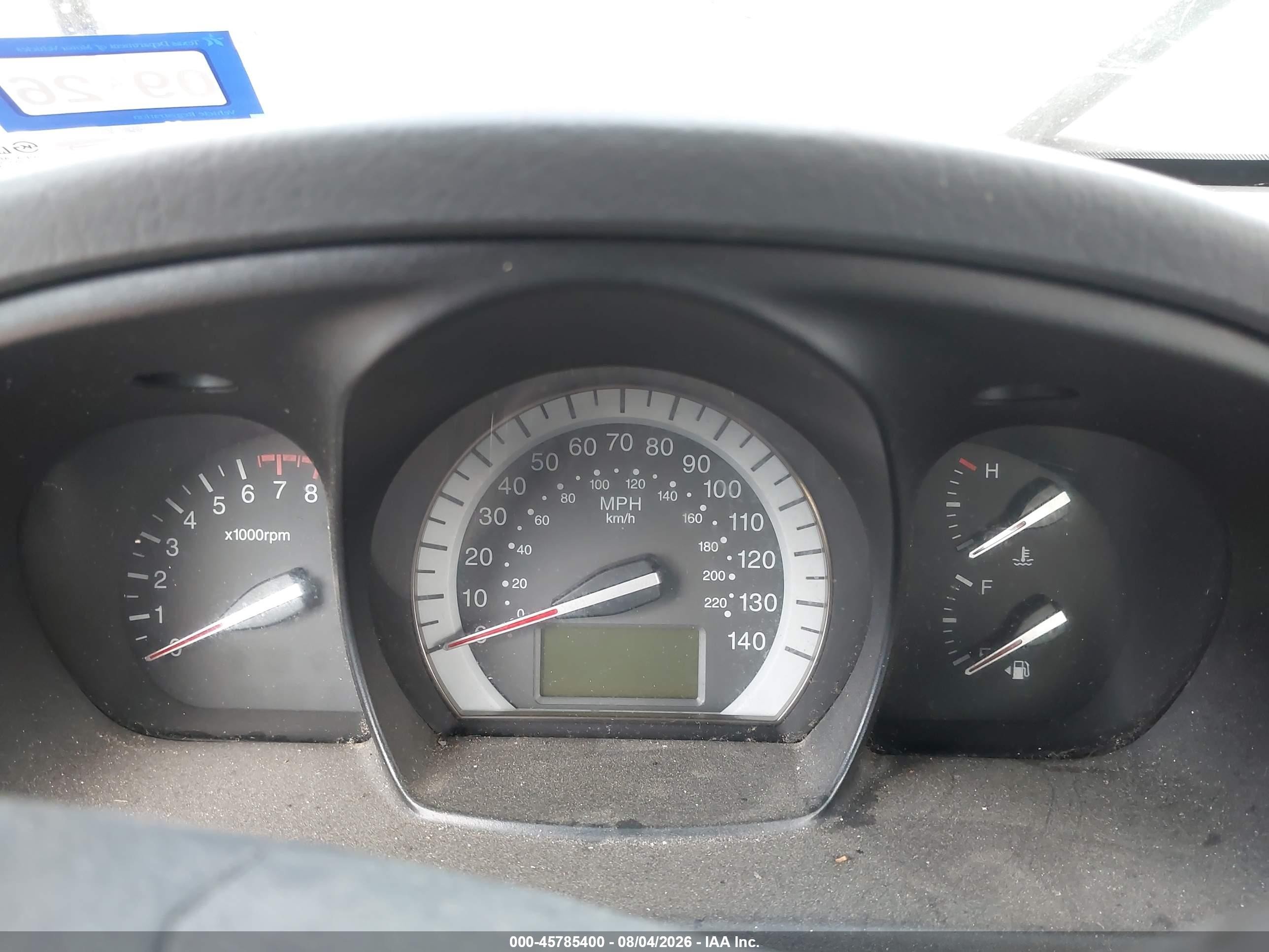 2007 Kia Spectra Ex White vin: KNAFE122775487658