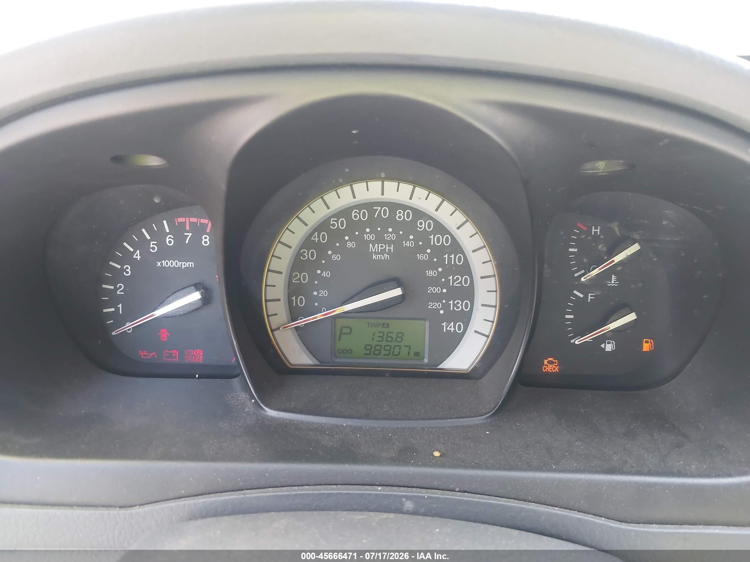 2007 Kia Spectra Ex Blue vin: KNAFE122775487918