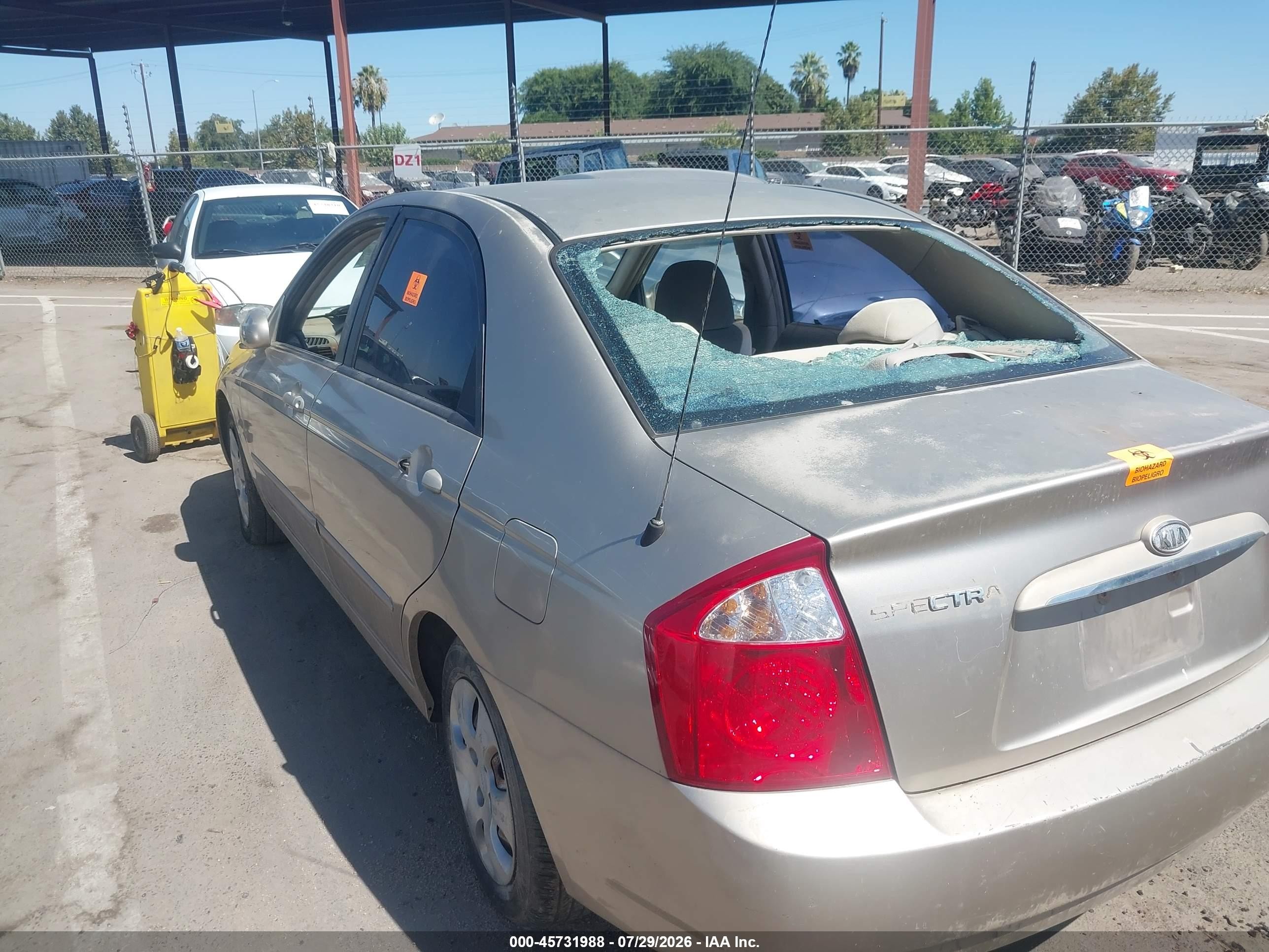 2006 Kia Spectra Ex/lx/sx Gold vin: KNAFE122865261708