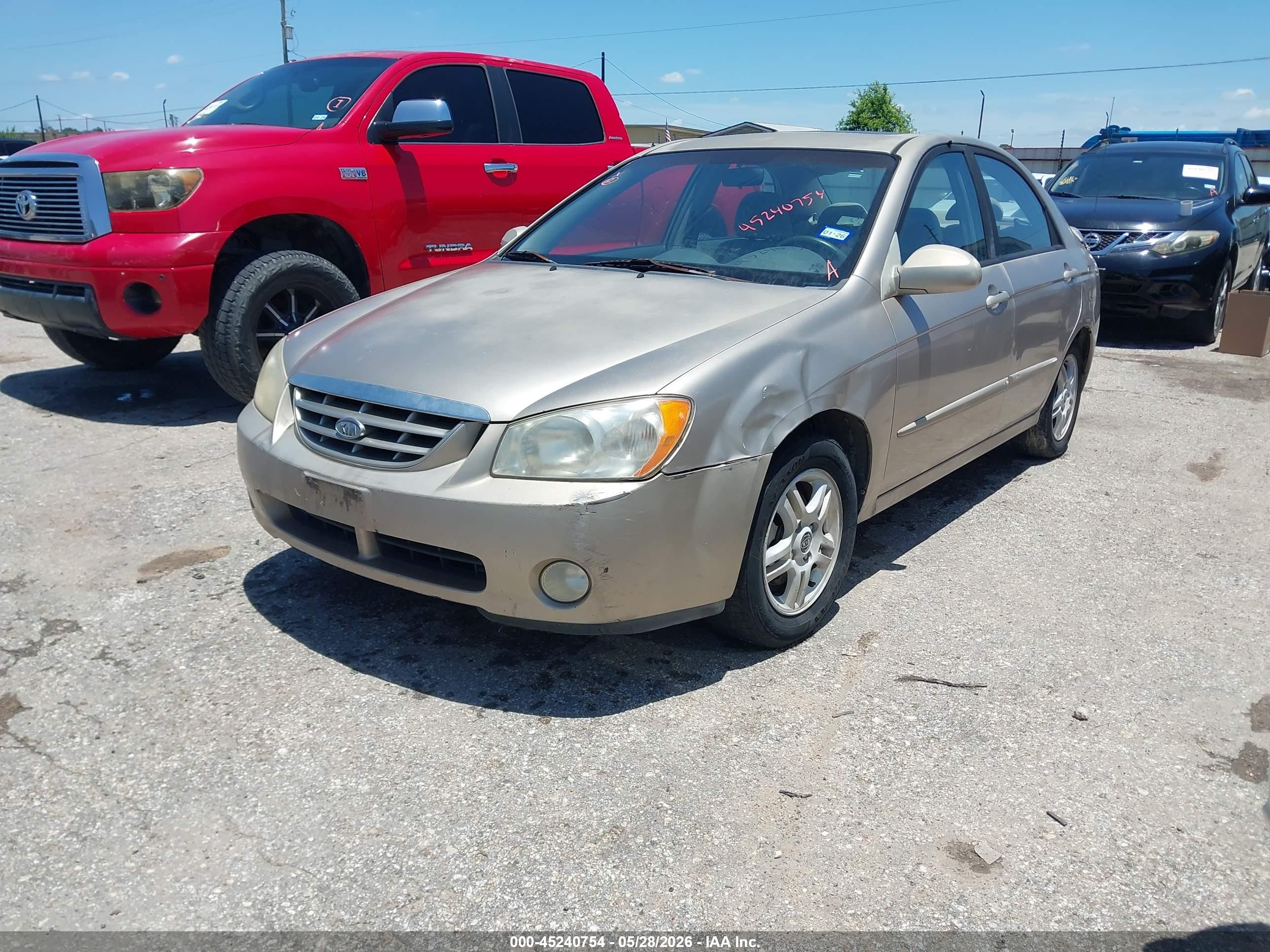 2005 Kia Spectra Ex/lx/sx Gold vin: KNAFE122X55188615