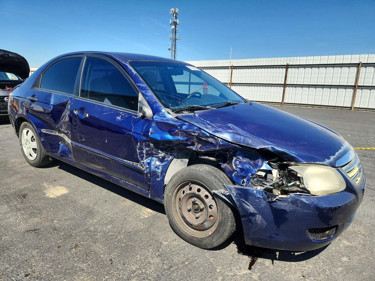 2008 Kia Spectra Lx Blue vin: KNAFE122X85525367