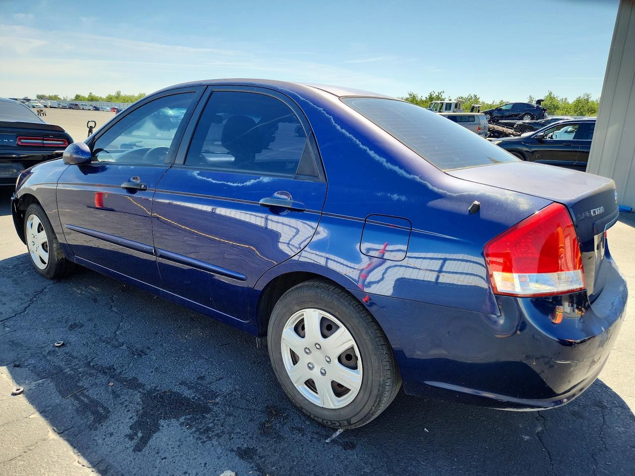 2008 Kia Spectra Lx Blue vin: KNAFE122X85525367