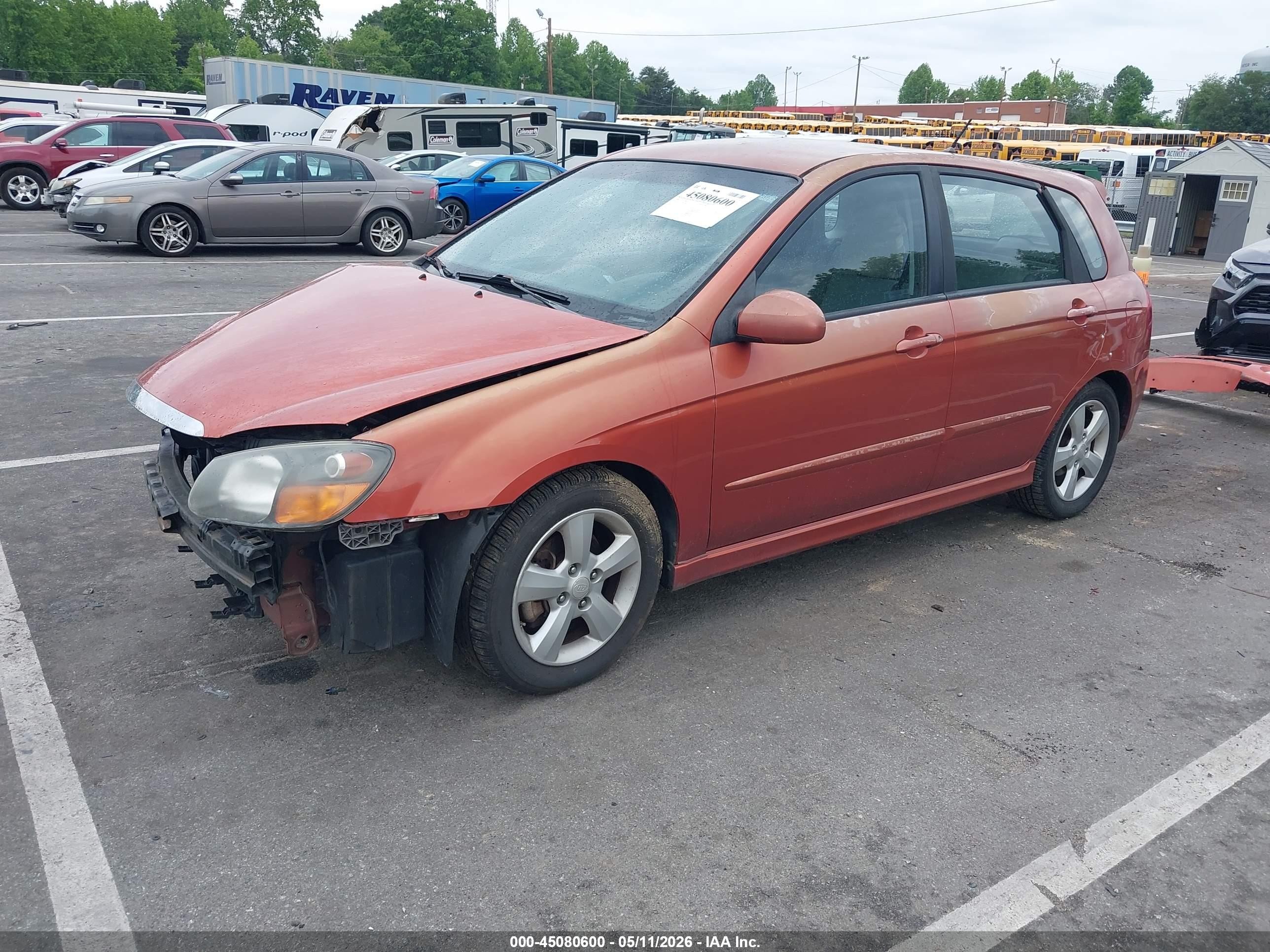 2008 Kia Spectra5 Sx Orange vin: KNAFE161085018821