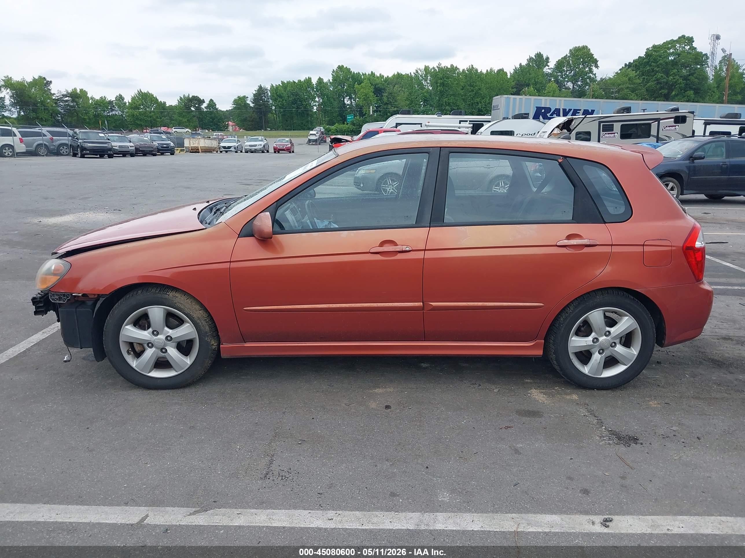 2008 Kia Spectra5 Sx Orange vin: KNAFE161085018821