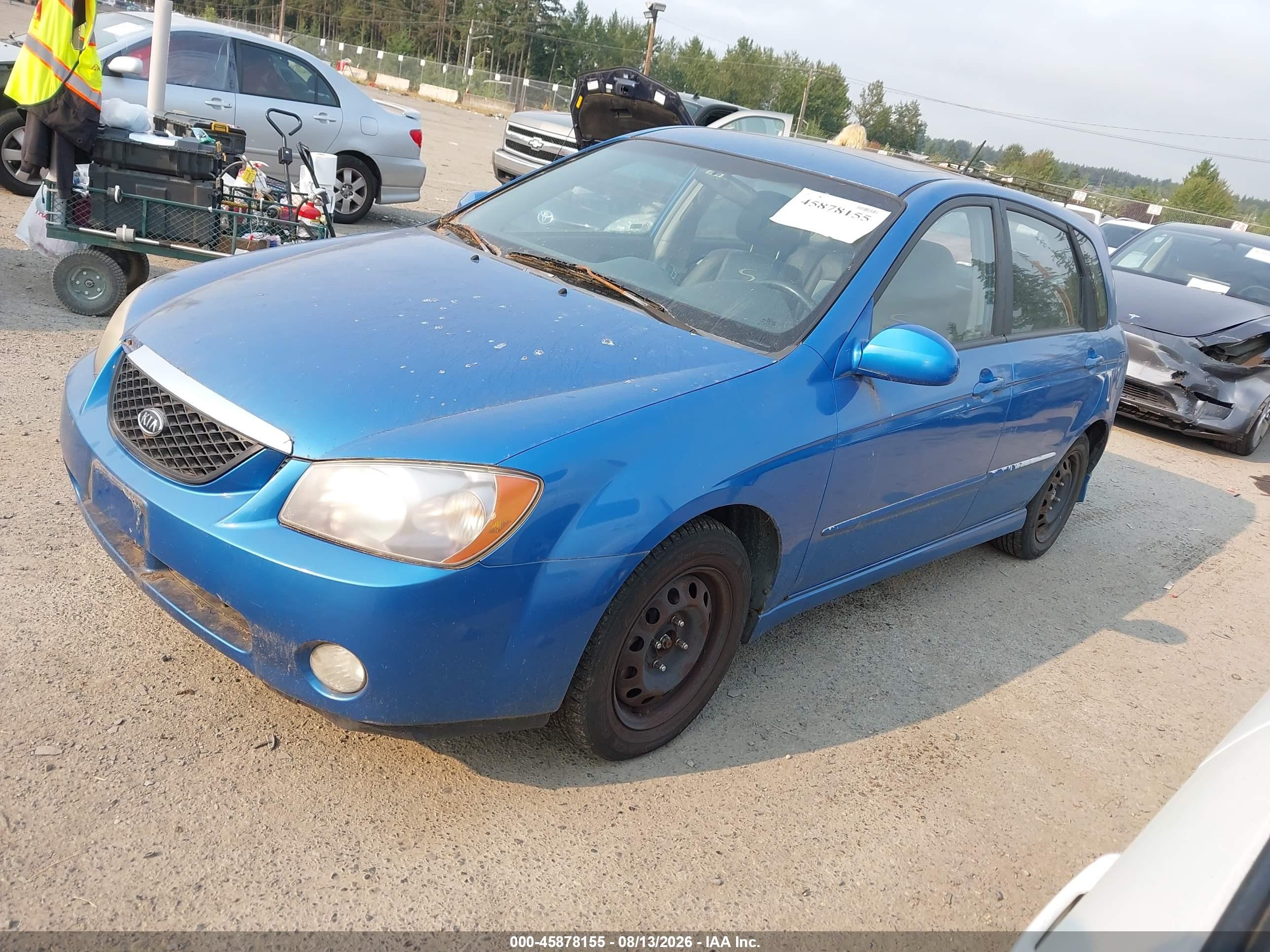 2005 Kia Spectra5 Blue vin: KNAFE161155140261