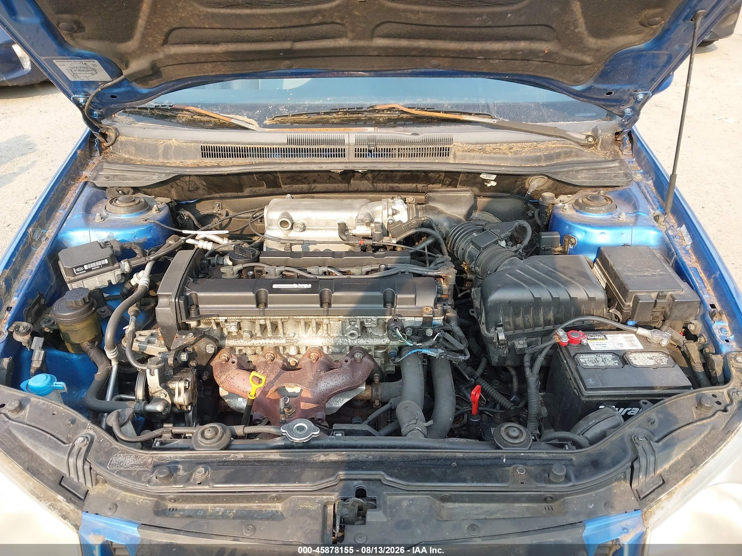 2005 Kia Spectra5 Blue vin: KNAFE161155140261