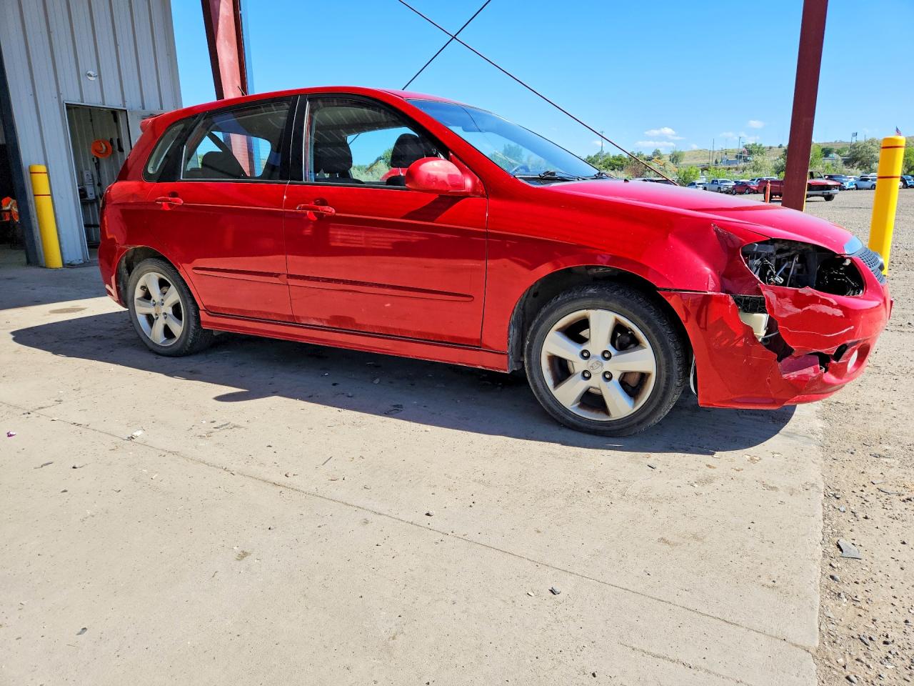 2007 Kia Spectra5 Sx Red vin: KNAFE161175000486