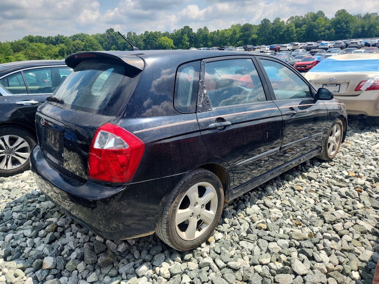 2008 Kia Spectra5 5 Sx Black vin: KNAFE161185011179