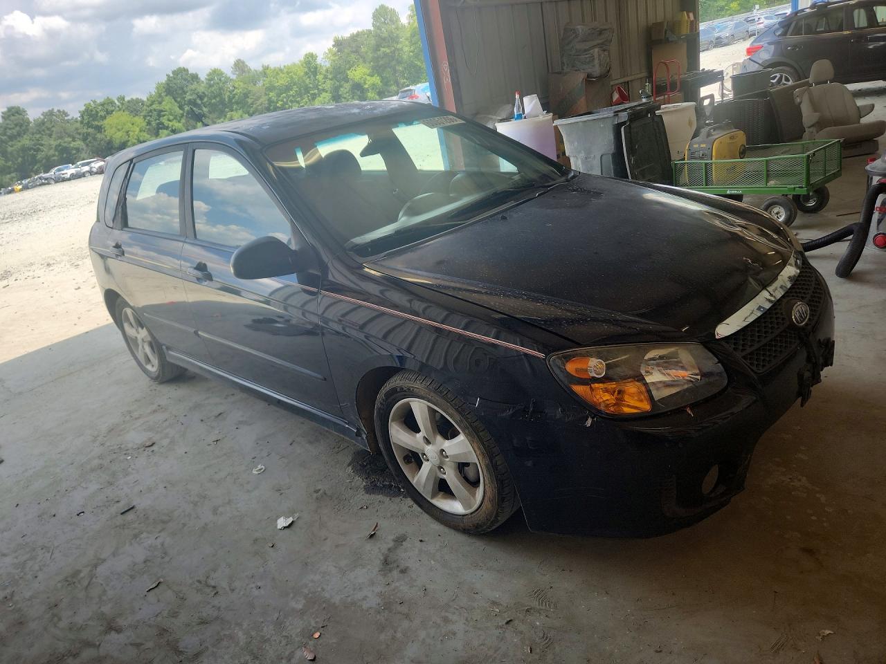 2008 Kia Spectra5 5 Sx Black vin: KNAFE161185011179