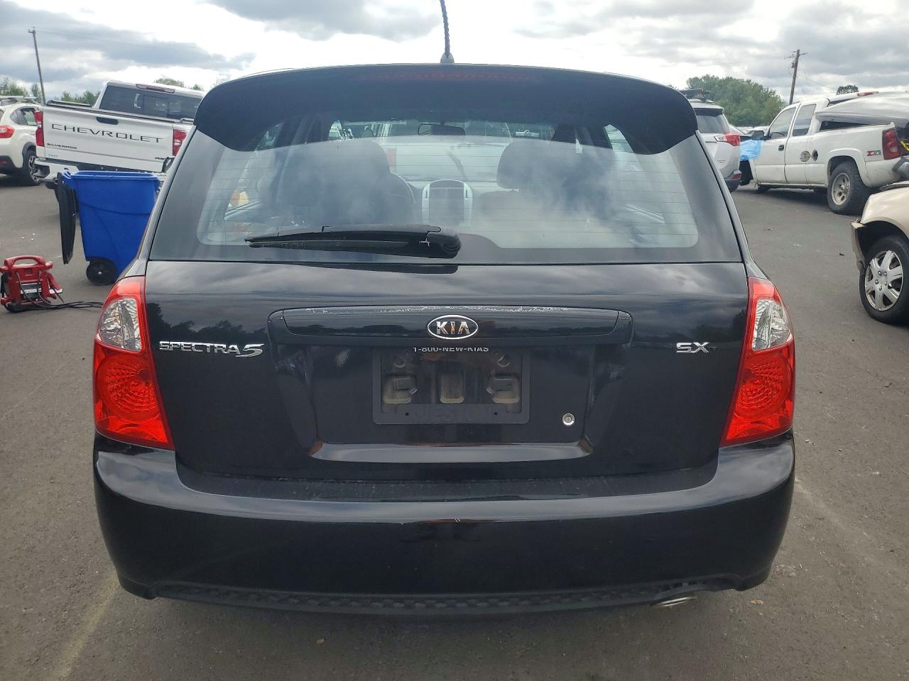 2008 Kia Spectra5 5 Sx Черный vin: KNAFE161185015667