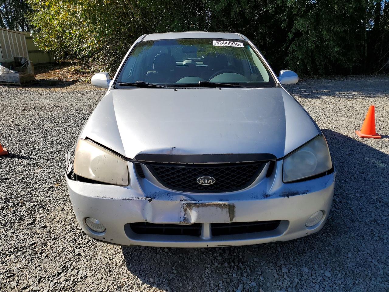 2005 Kia Spectra Spectra5 Silver vin: KNAFE161655117686