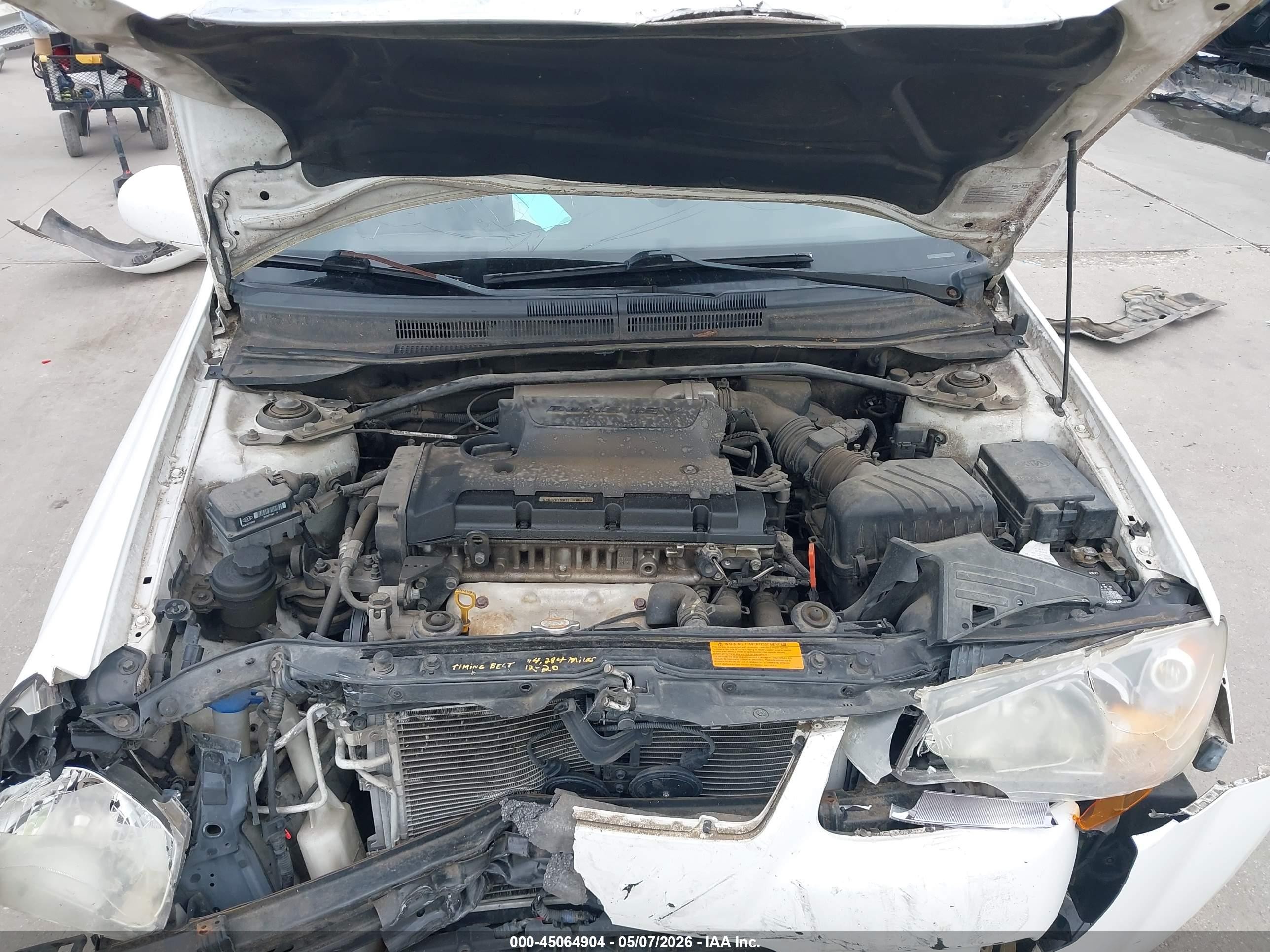 2007 Kia Spectra5 Sx White vin: KNAFE161675009653