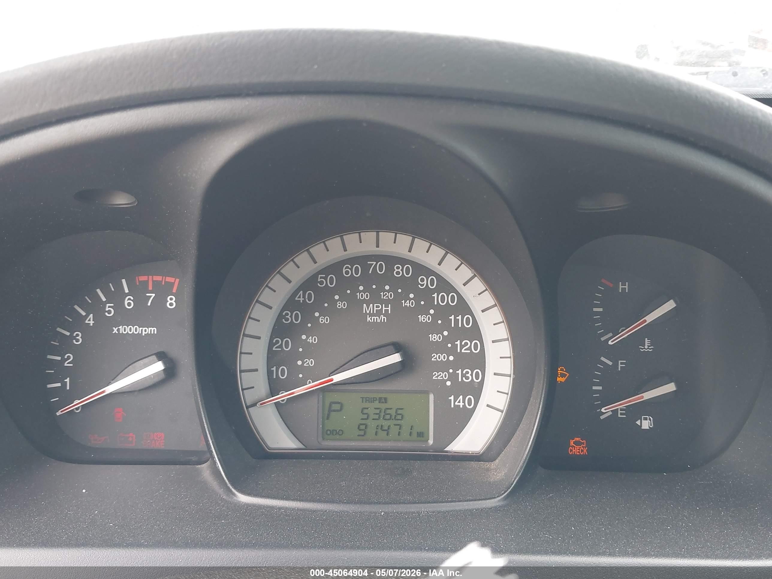 2007 Kia Spectra5 Sx White vin: KNAFE161675009653