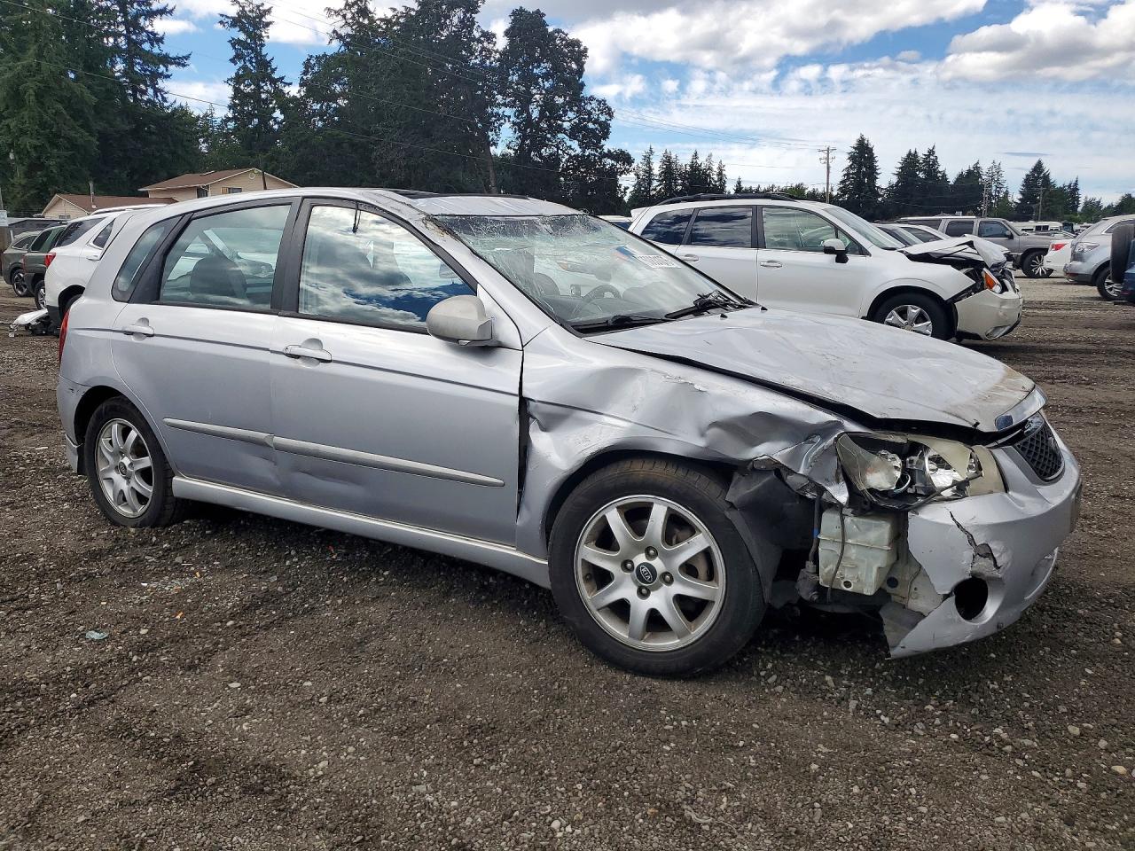 2005 Kia Spectra Spectra5 Silver vin: KNAFE161755113808