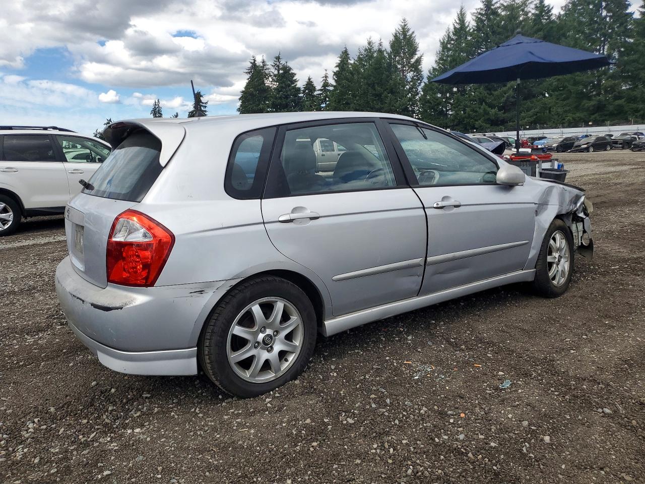 2005 Kia Spectra Spectra5 Silver vin: KNAFE161755113808
