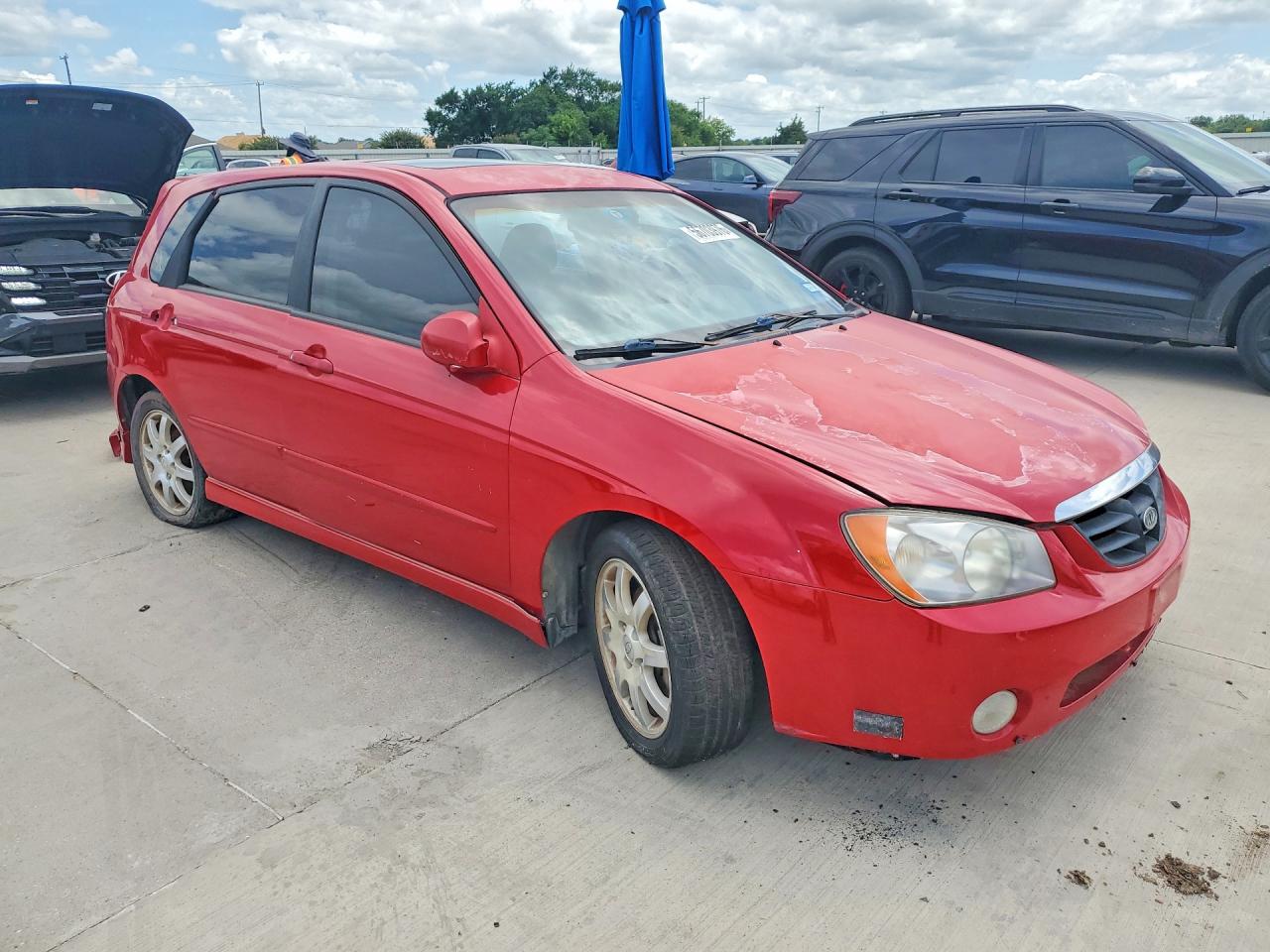 2006 Kia Spectra Spectra5 Red vin: KNAFE161765322693