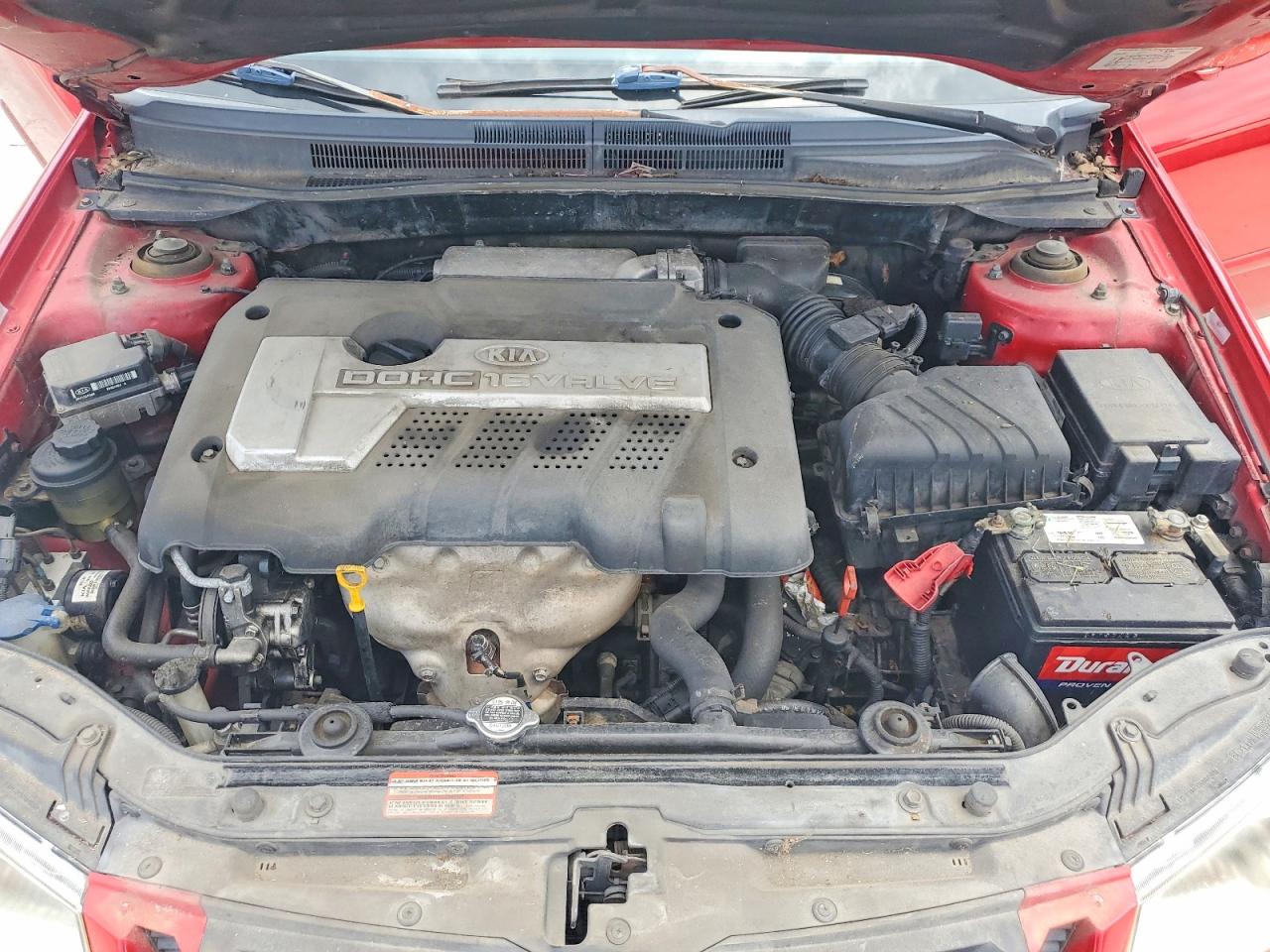 2006 Kia Spectra Spectra5 Red vin: KNAFE161765322693