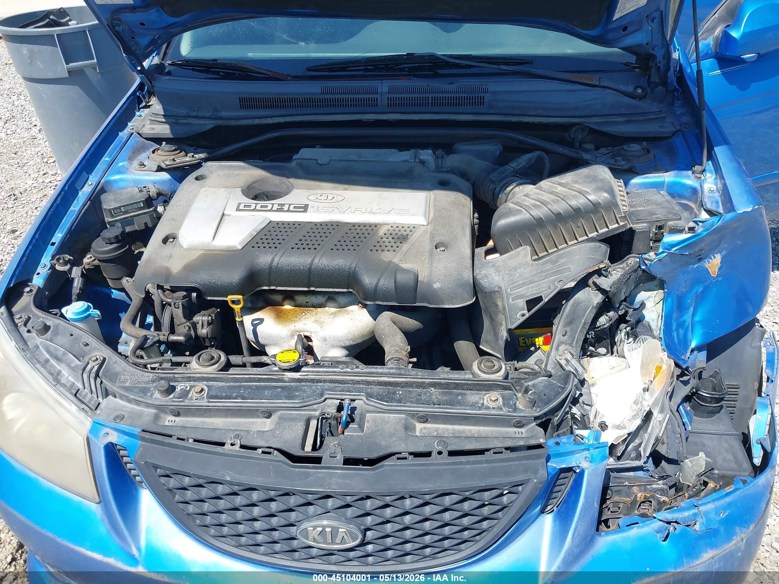 2005 Kia Spectra5   Blue vin: KNAFE161855084254
