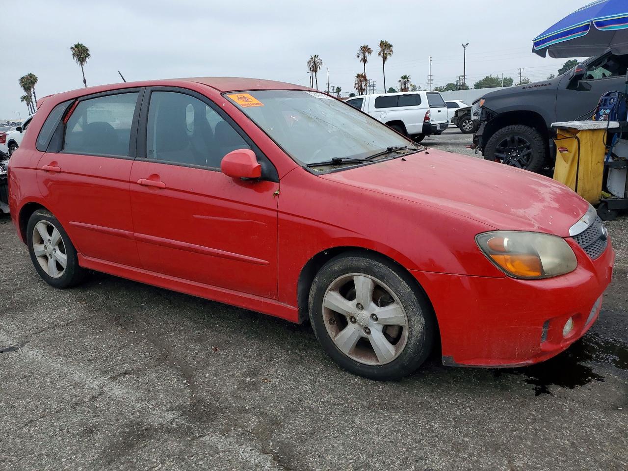 2008 Kia Spectra5 5 Sx Red vin: KNAFE161885013625