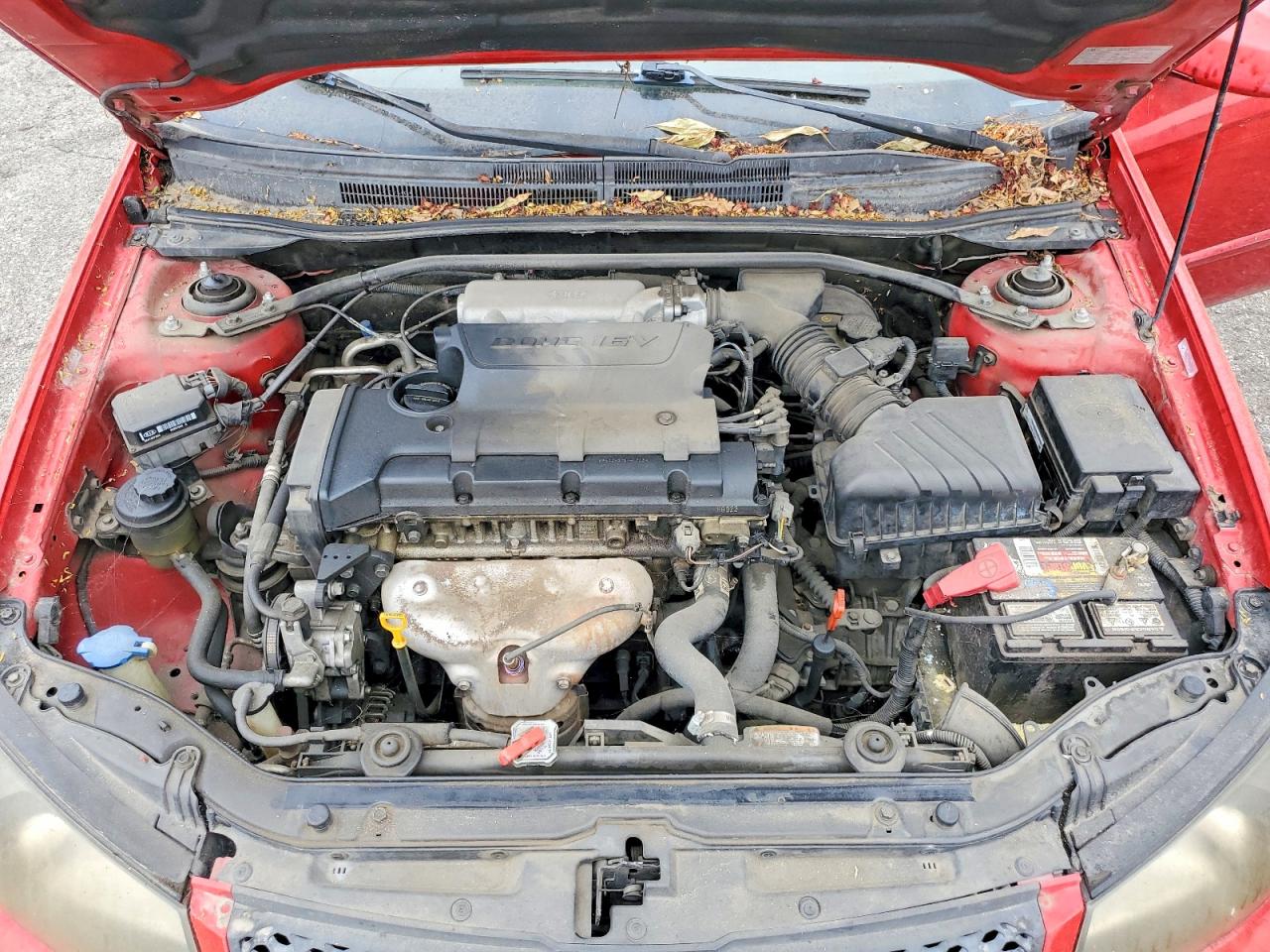 2008 Kia Spectra5 5 Sx Red vin: KNAFE161885013625