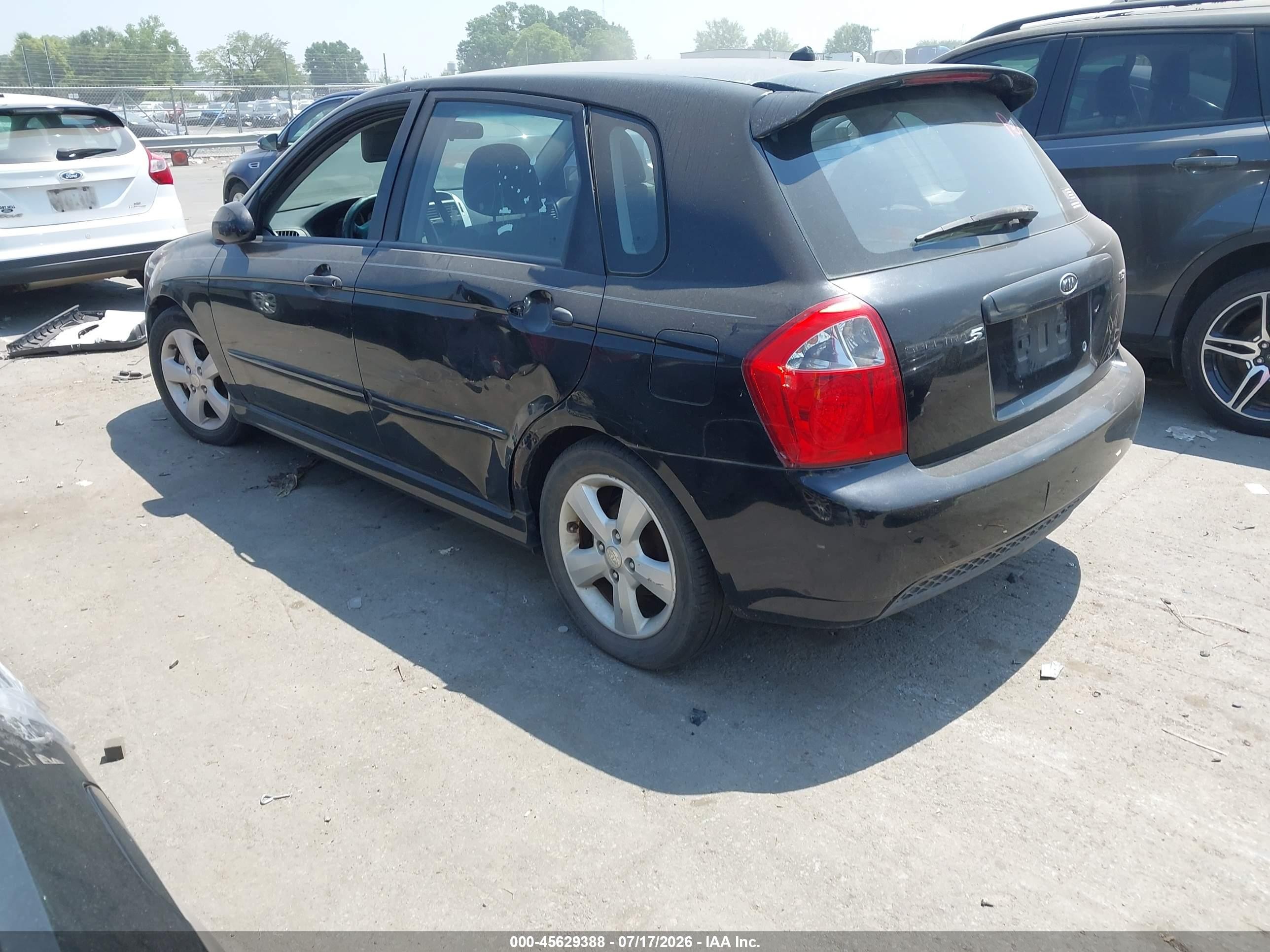 2008 Kia Spectra5 Sx Черный vin: KNAFE161885019523