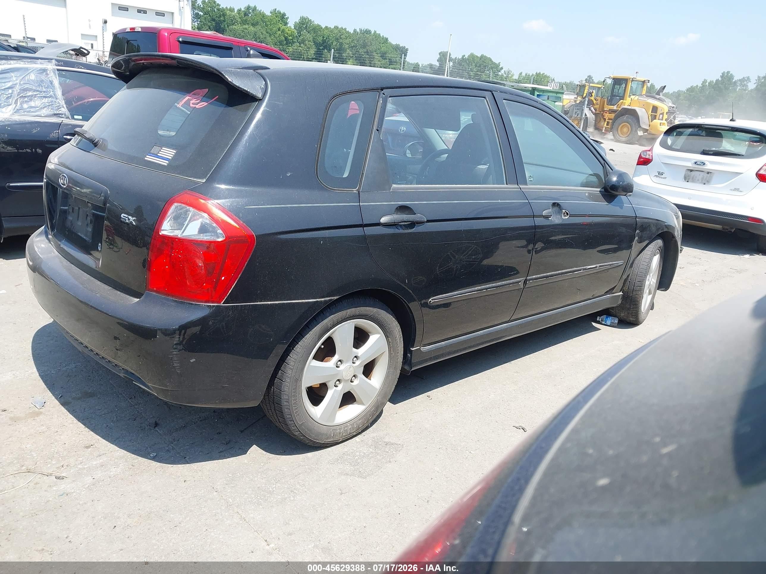 2008 Kia Spectra5 Sx Черный vin: KNAFE161885019523