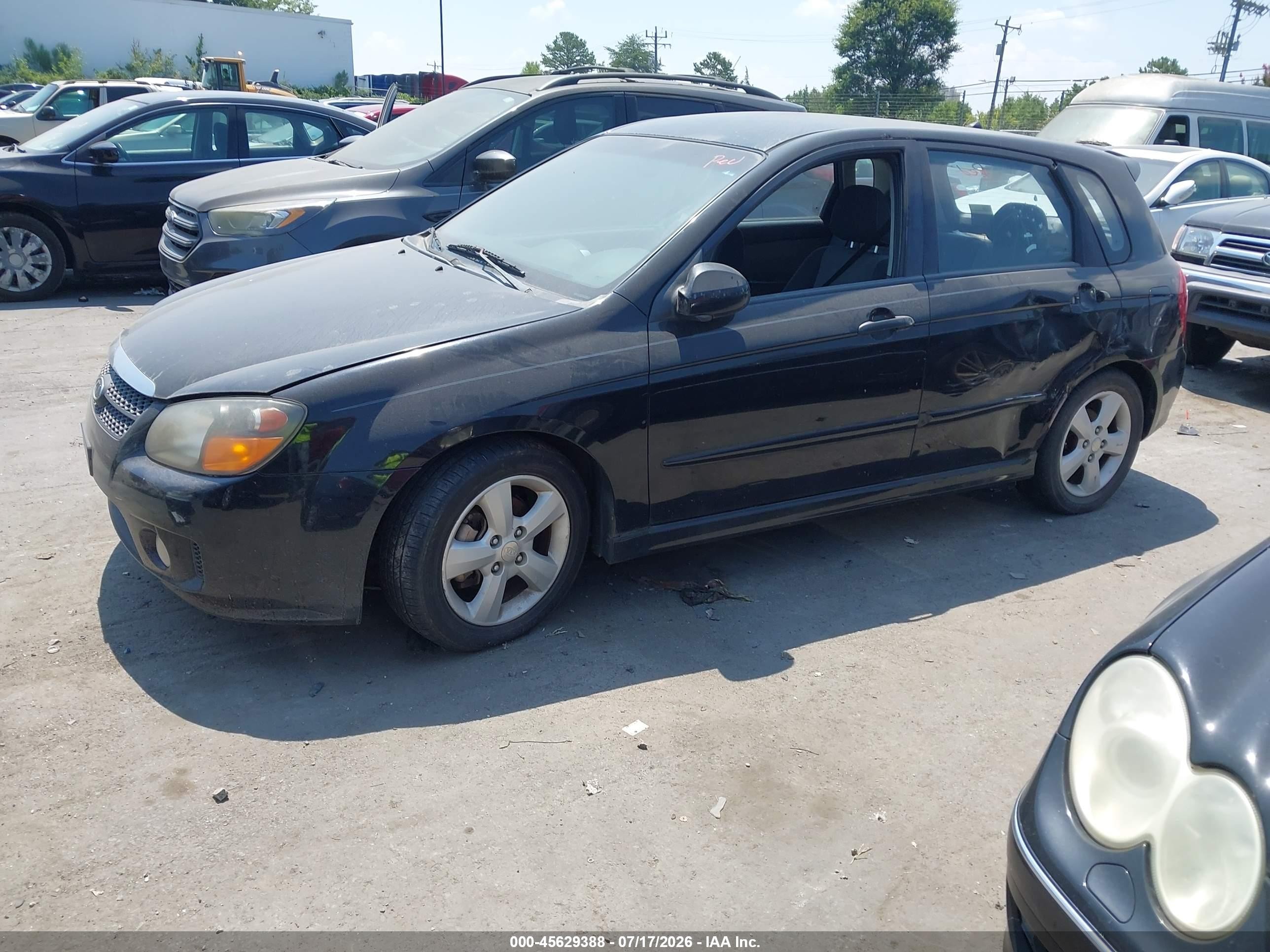 2008 Kia Spectra5 Sx Черный vin: KNAFE161885019523