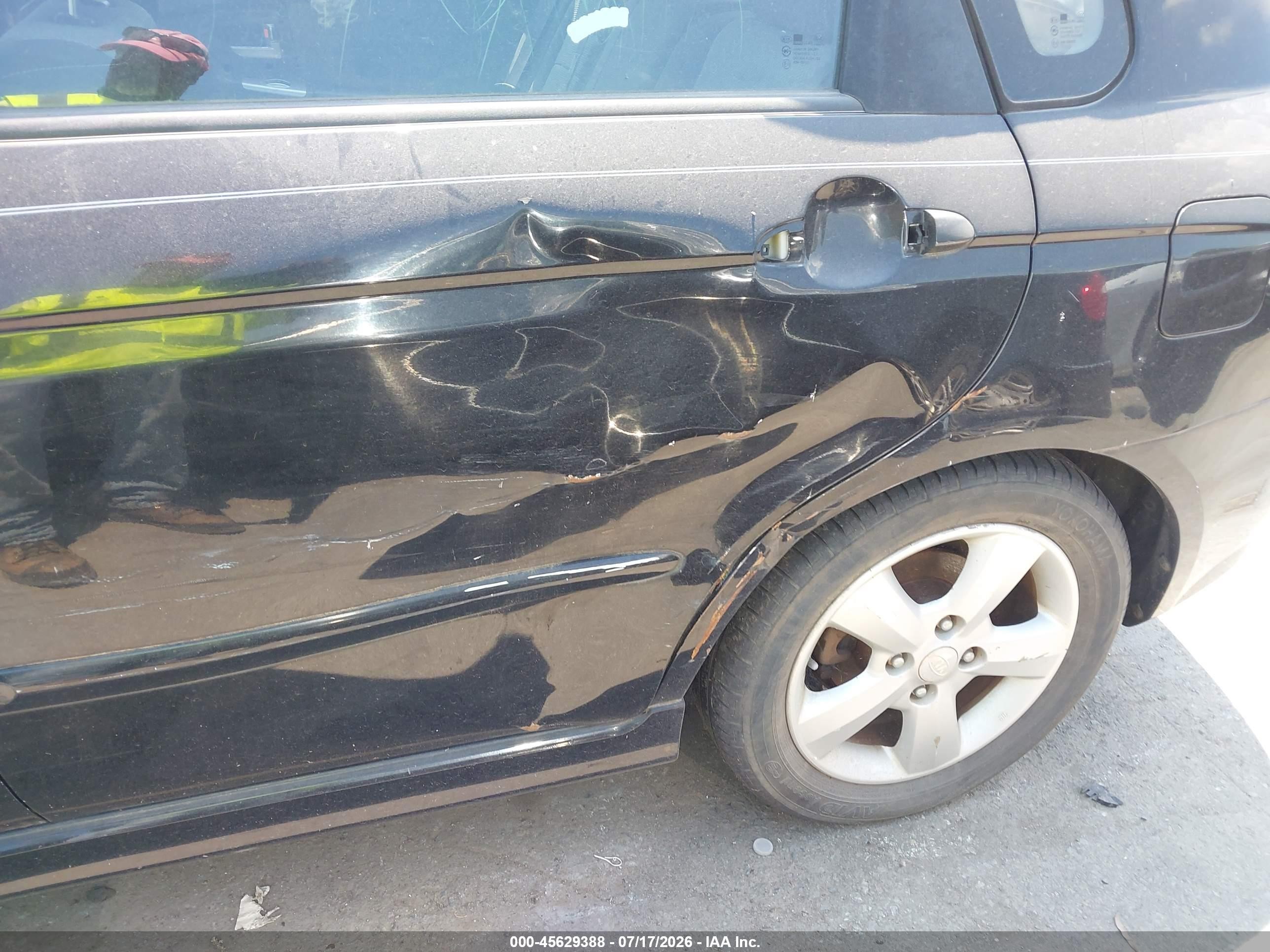 2008 Kia Spectra5 Sx Черный vin: KNAFE161885019523