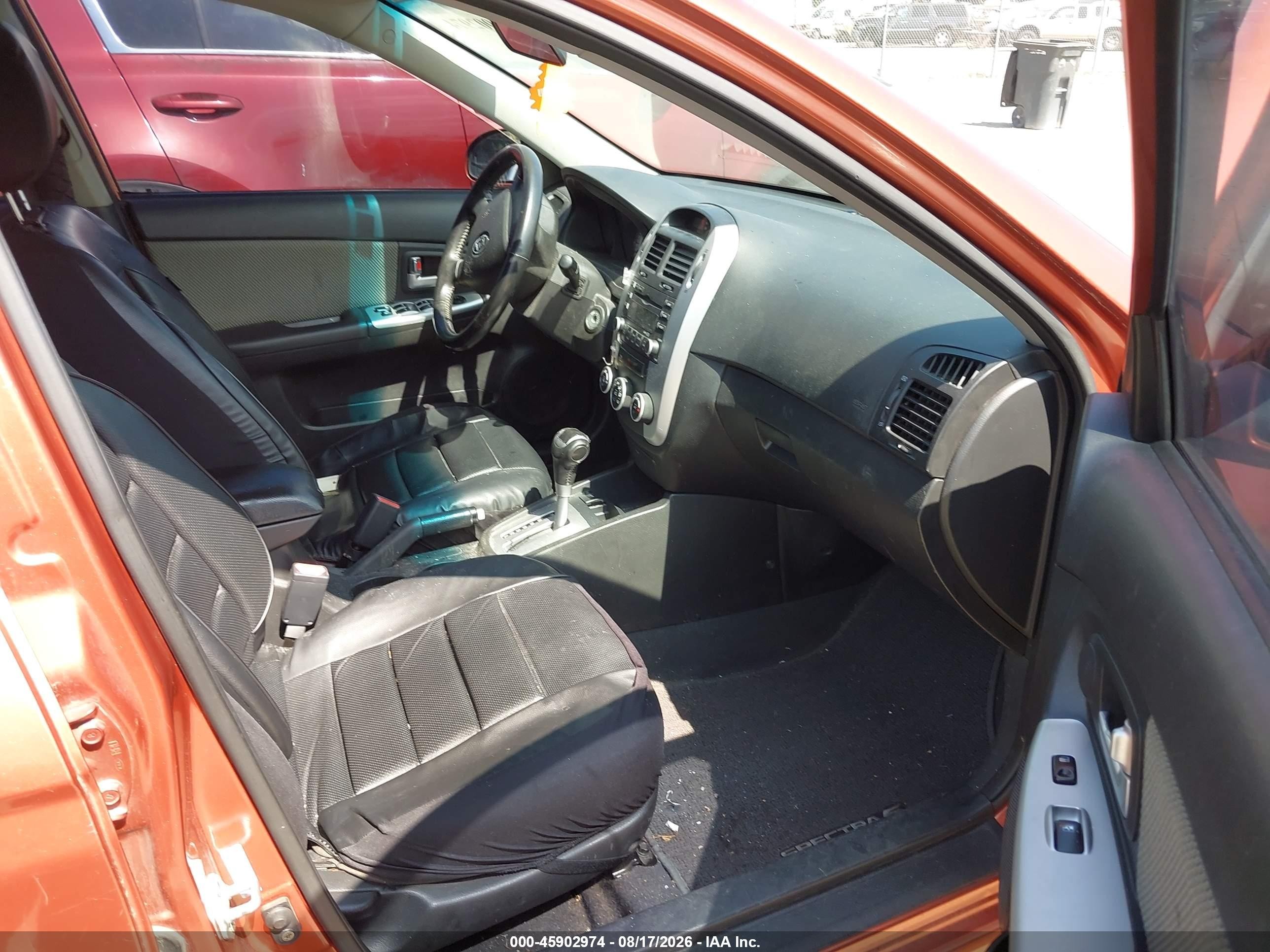 2008 Kia Spectra5 Sx Orange vin: KNAFE162285022314