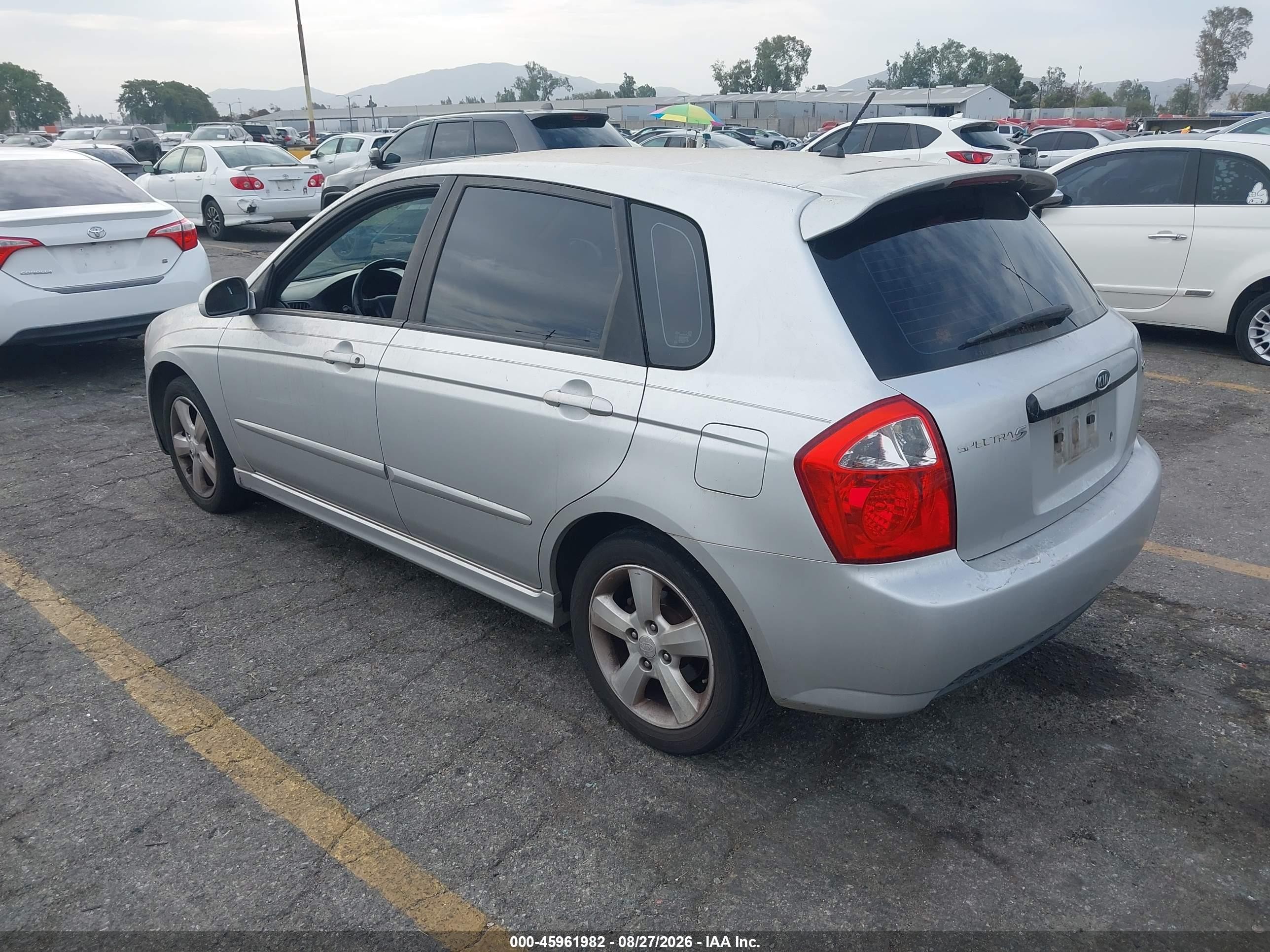 2008 Kia Spectra5 Sx Silver vin: KNAFE162585011680